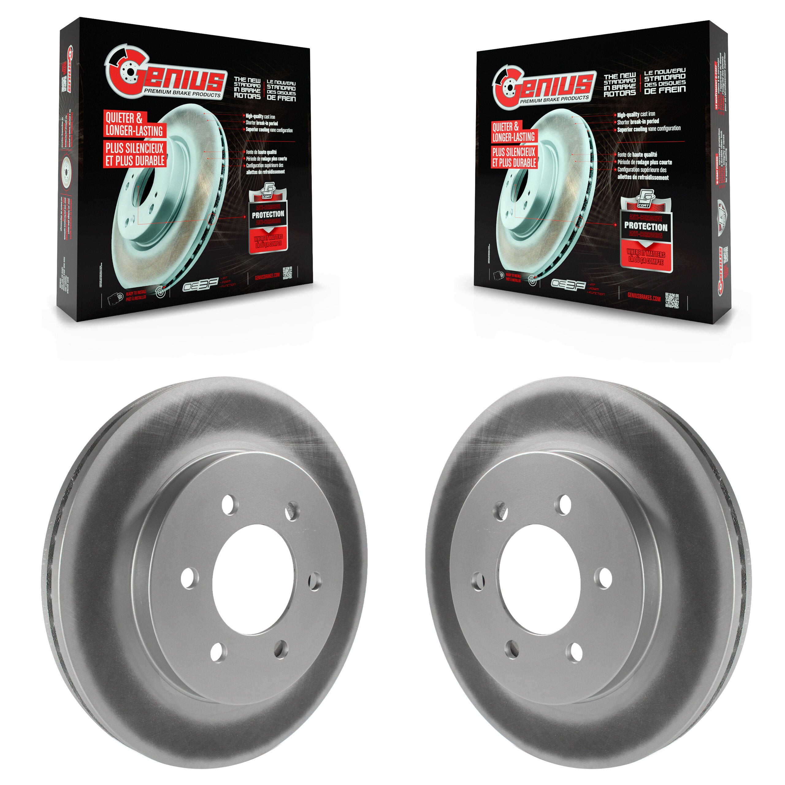 Genius KG-100078 Disc Brake Rotor for 2004-2008 Lincoln Mark LT, Ford F-150 - Front