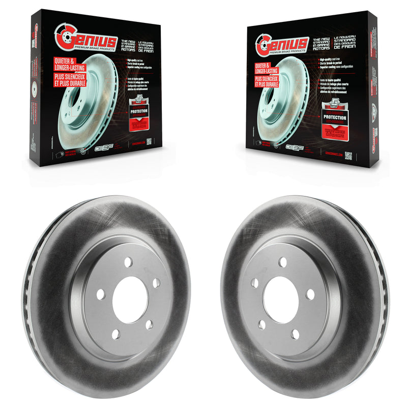 Genius KG-100087 Disc Brake Rotor for 2005-2014 Ford Mustang - Front