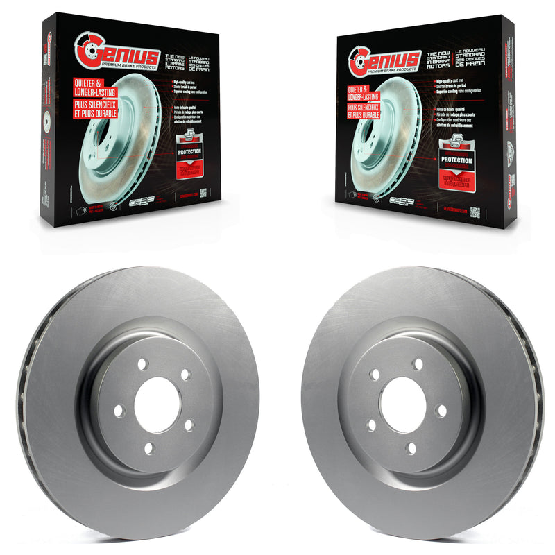Genius KG-100090 Disc Brake Rotor for 2007-2014 Ford Mustang - Front