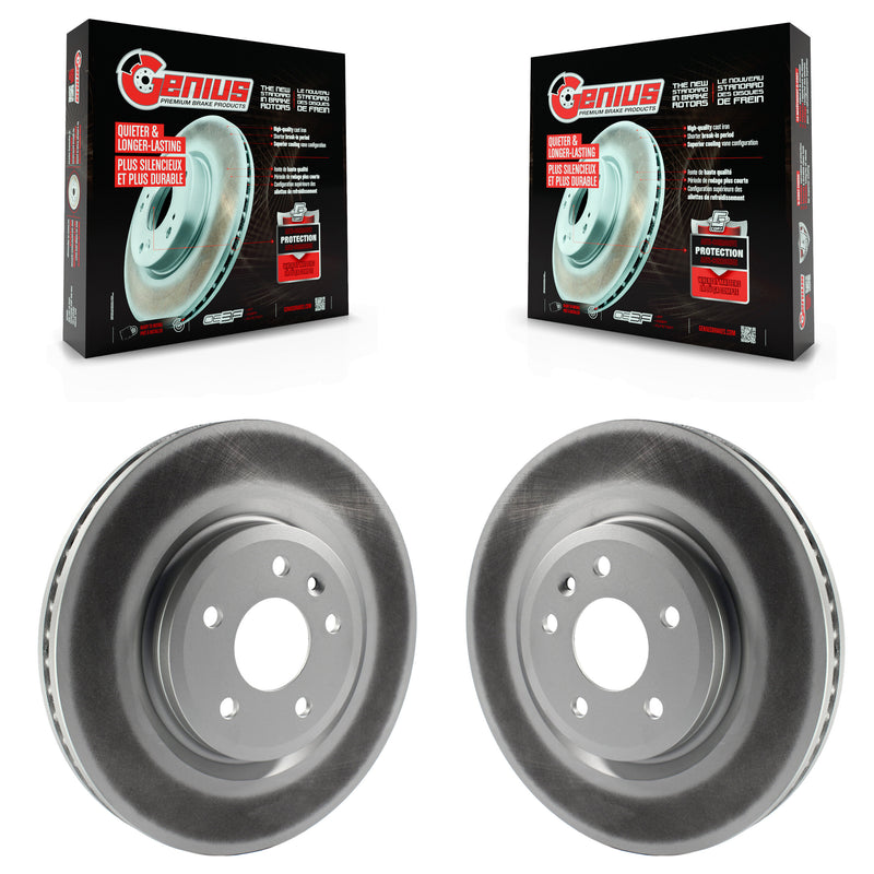 Genius KG-100097 Disc Brake Rotor for 2009-2019 Ford Explorer, Ford Taurus and More - Front