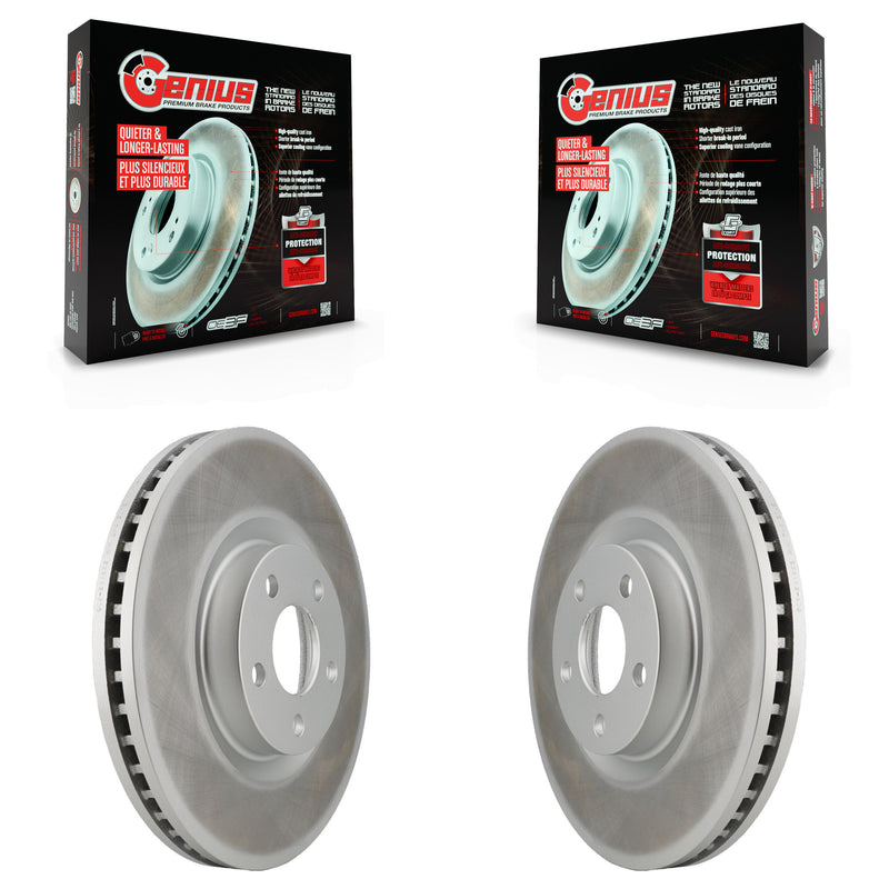 Genius KG-100109 Disc Brake Rotor for 2015-2024 Ford Edge, Ford Police Responder Hybrid and More - Front