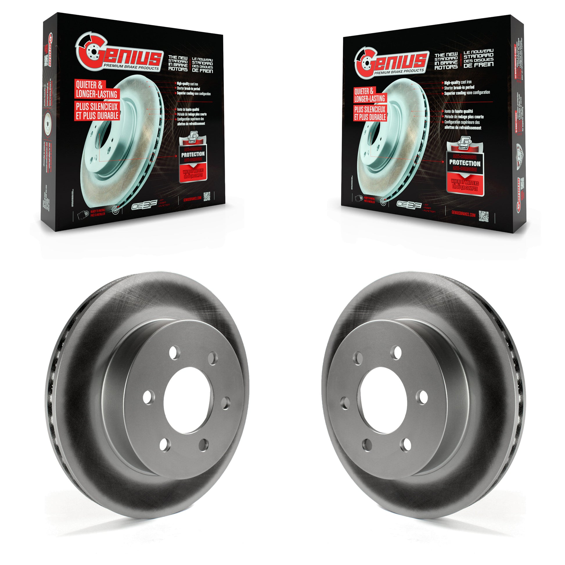 Genius KG-100113 Disc Brake Rotor for 1997-2002 Dodge Durango, Dodge Dakota - Front