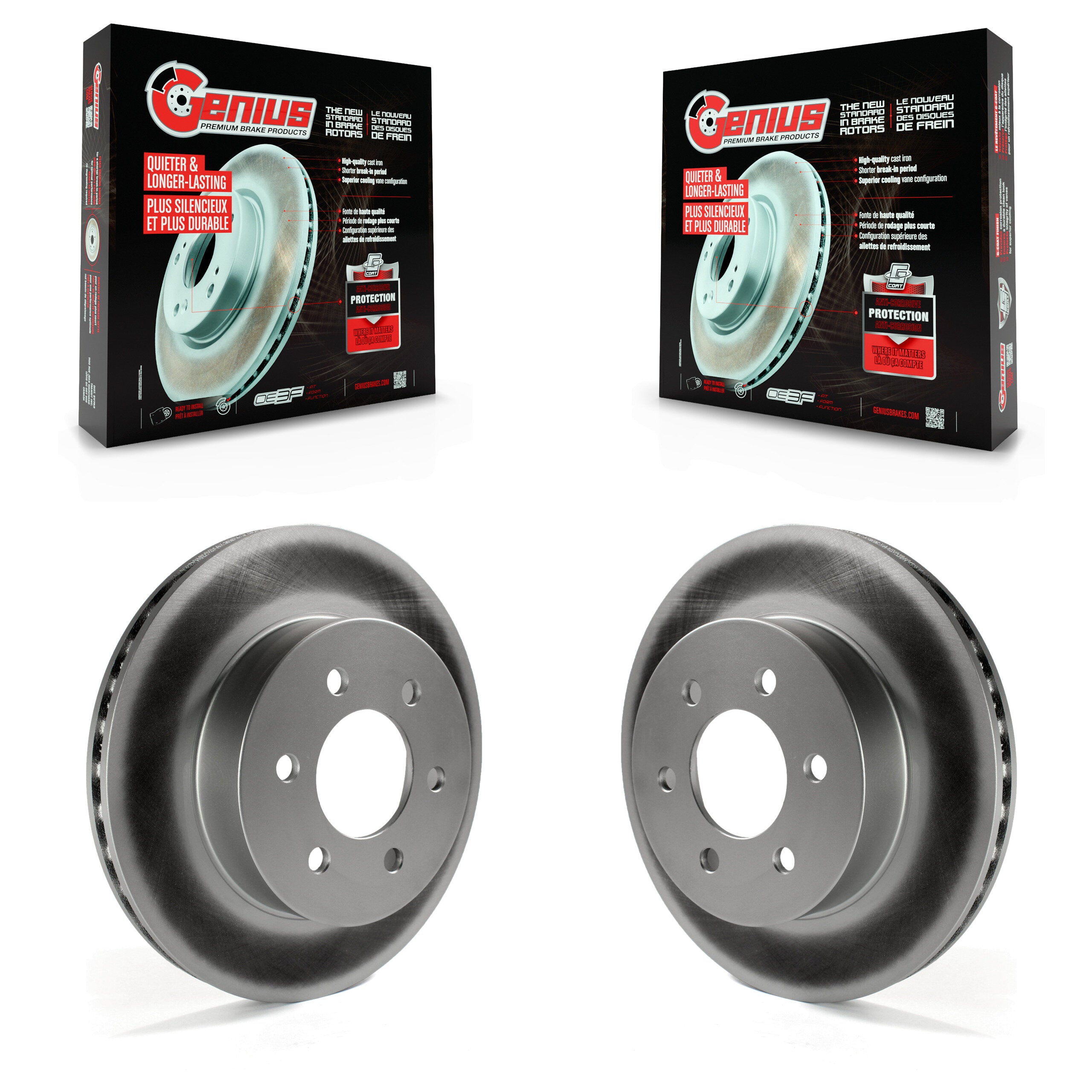 Genius KG-100113 Disc Brake Rotor for 1997-2002 Dodge Durango, Dodge Dakota - Front
