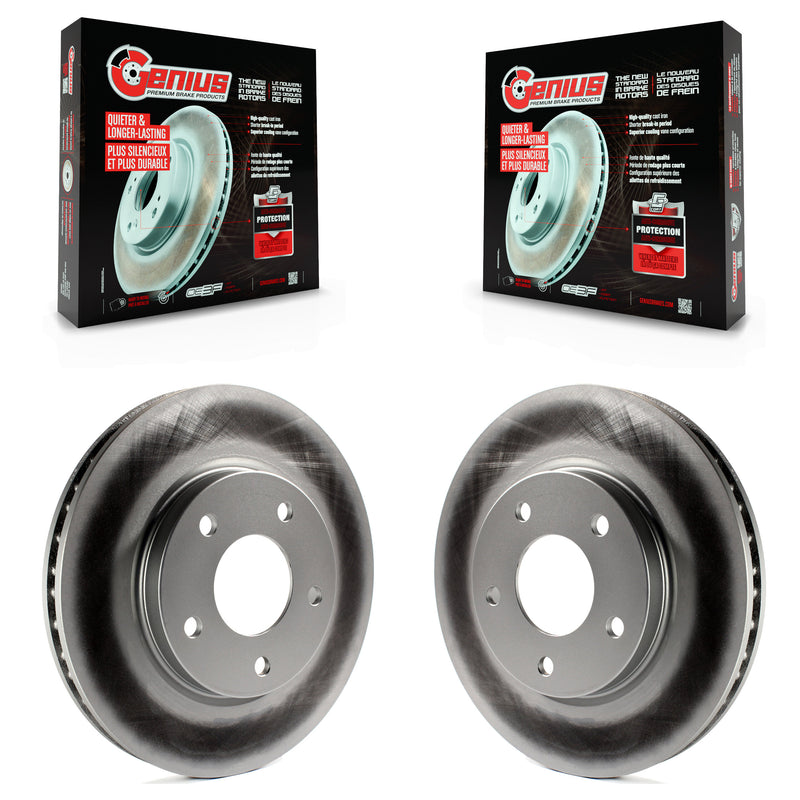 Genius KG-100133 Disc Brake Rotor for 2007-2017 Mitsubishi Lancer, Dodge Caliber - Front