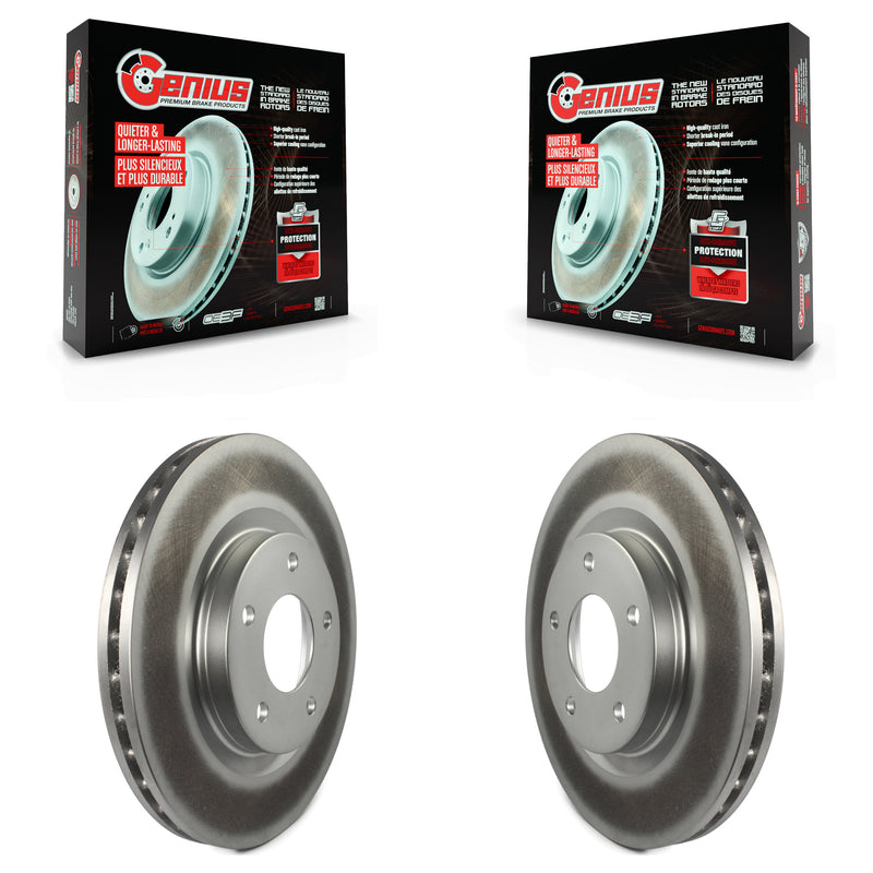 Genius KG-100134 Disc Brake Rotor for 2007-2024 Mitsubishi Eclipse Cross, Jeep Compass and More - Front