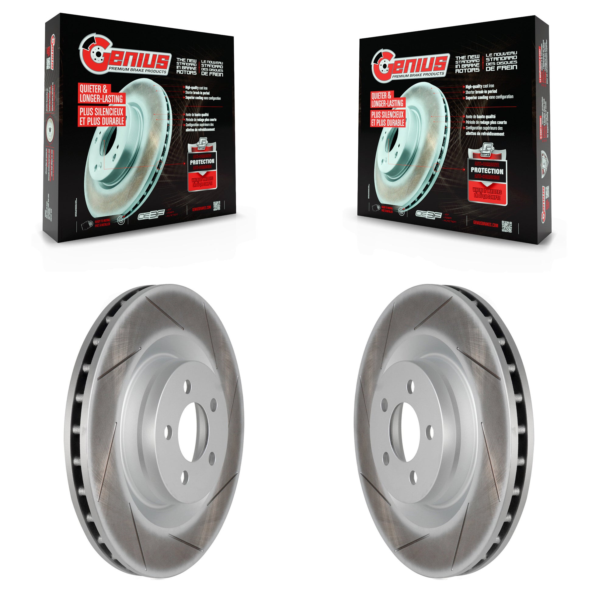Genius KG-100139 Disc Brake Rotor for 2005-2023 Dodge Challenger, Dodge Charger and More - Front