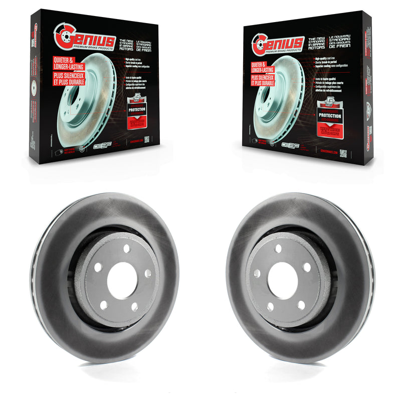 Genius KG-100143 Disc Brake Rotor for 2011-2024 Jeep Grand Cherokee WK, Dodge Durango, Jeep Grand Cherokee - Front