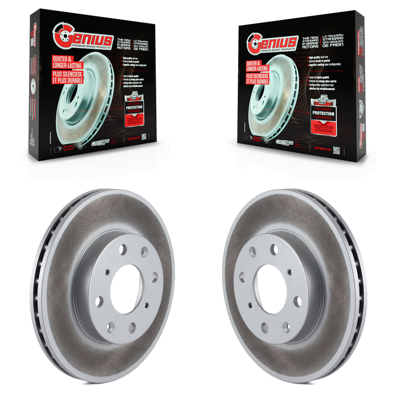Genius KG-100152 Disc Brake Rotor for 1990-2000 Honda Civic, Honda Civic del Sol, Honda CRX - Front