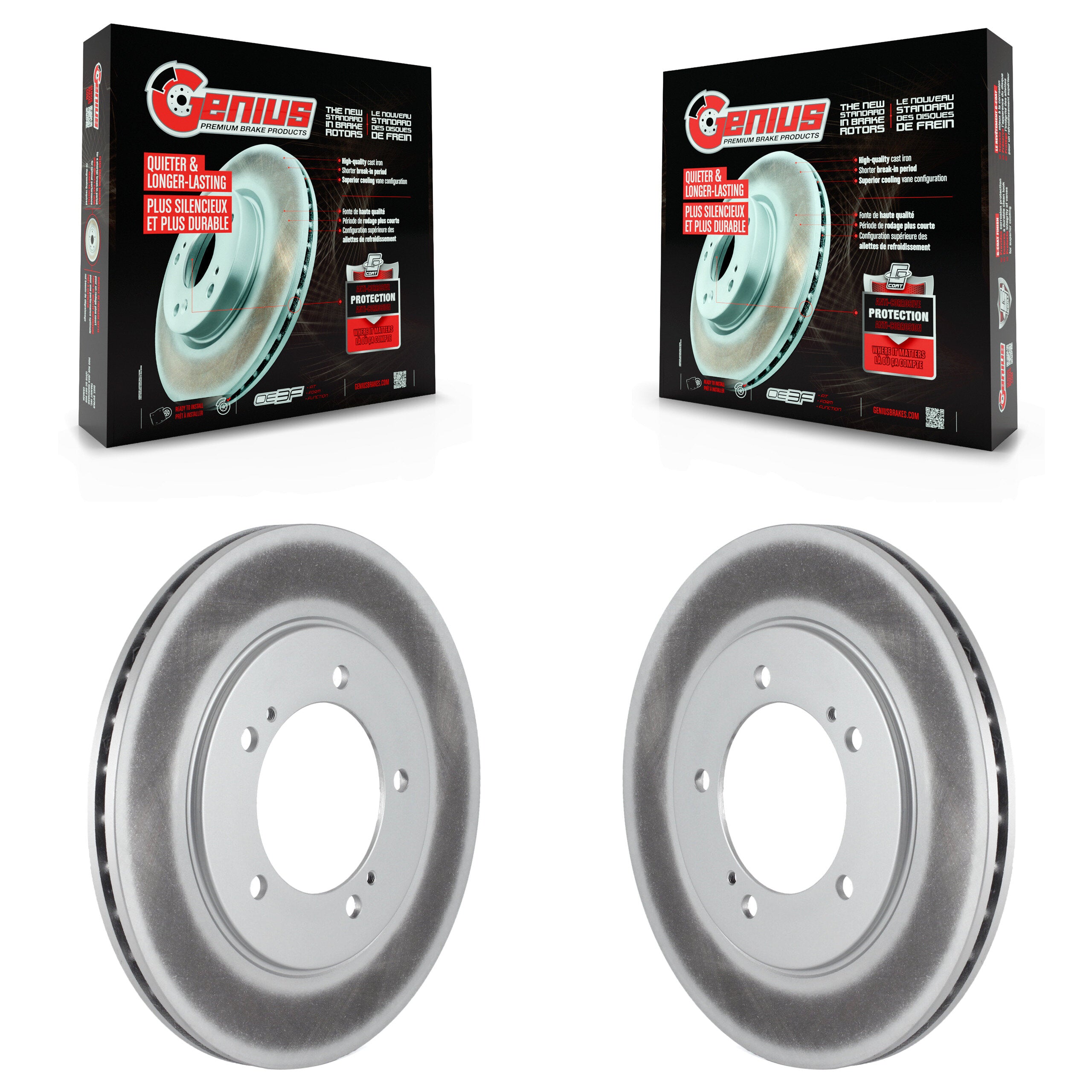 Genius KG-100172 Disc Brake Rotor for 1999-2006 Suzuki XL-7, Suzuki Grand Vitara - Front