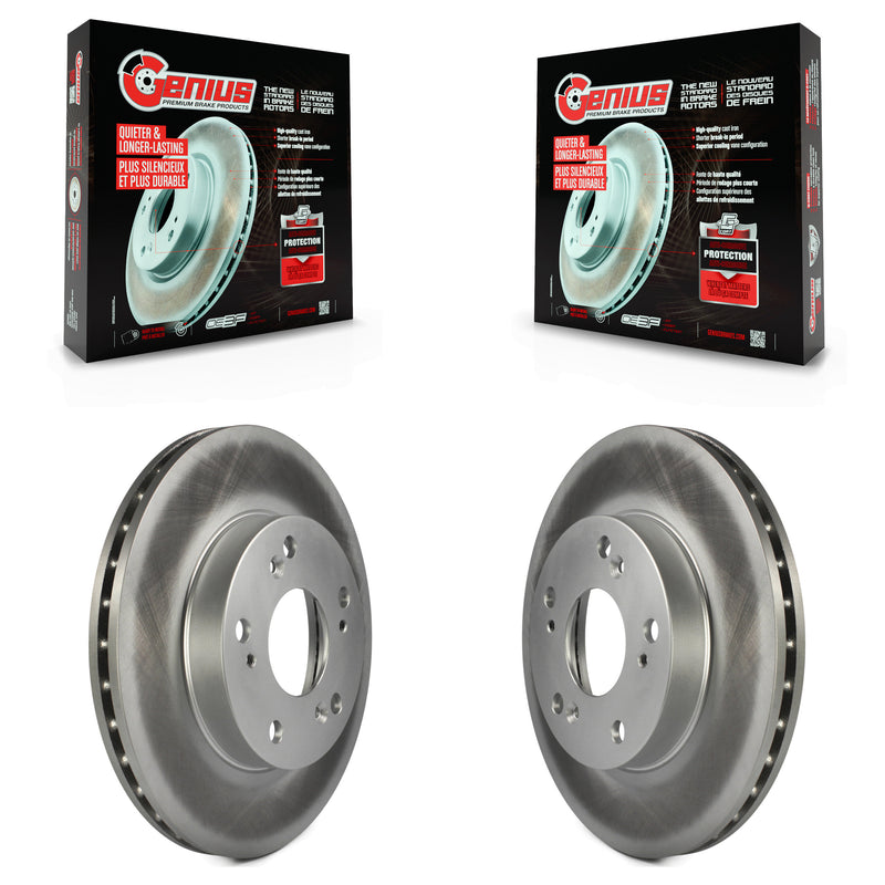 Genius KG-100186 Disc Brake Rotor for 2002-2015 Honda Civic, Honda CR-Z, Acura RSX - Front