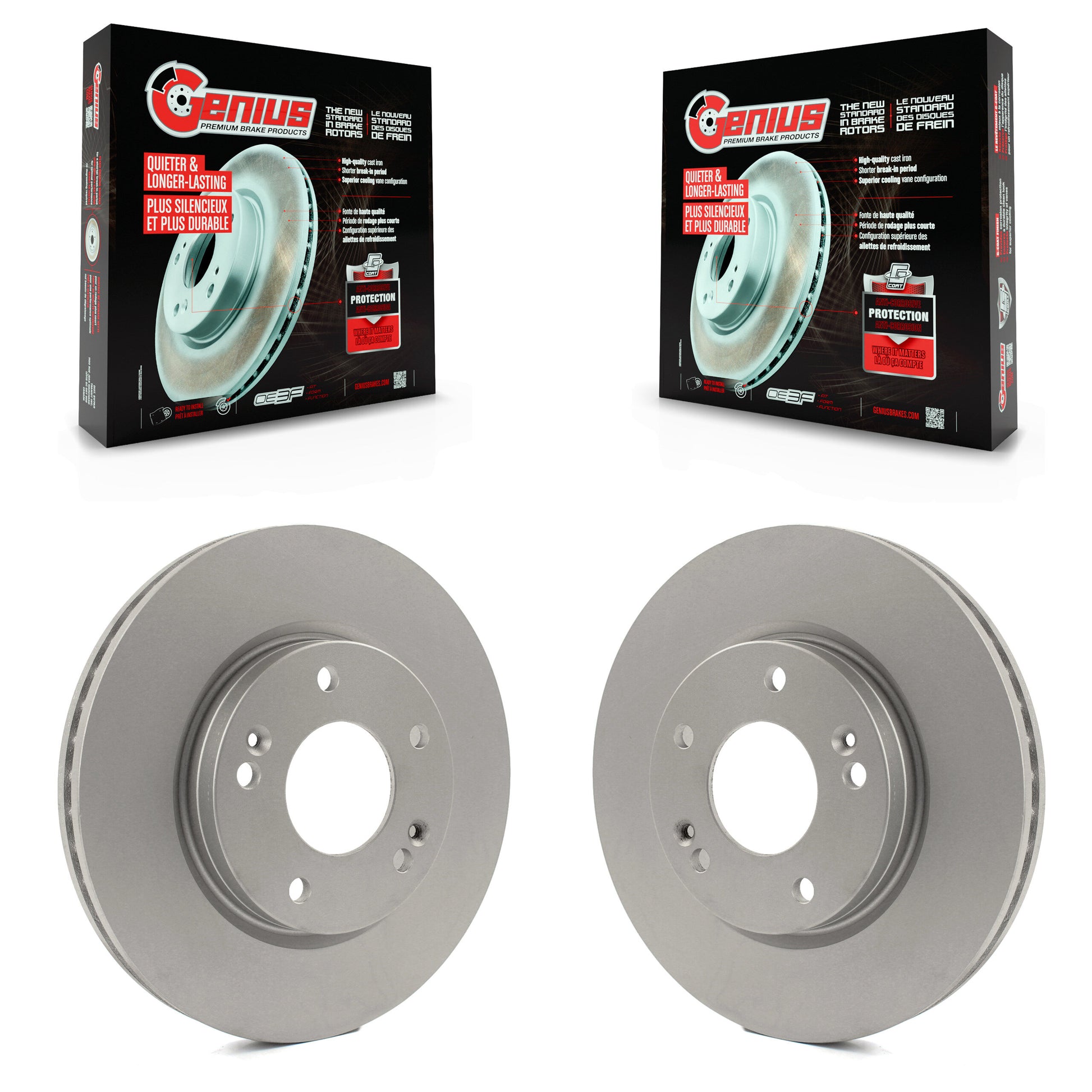 Genius KG-100194 Disc Brake Rotor for 2001-2006 Hyundai Santa Fe - Front