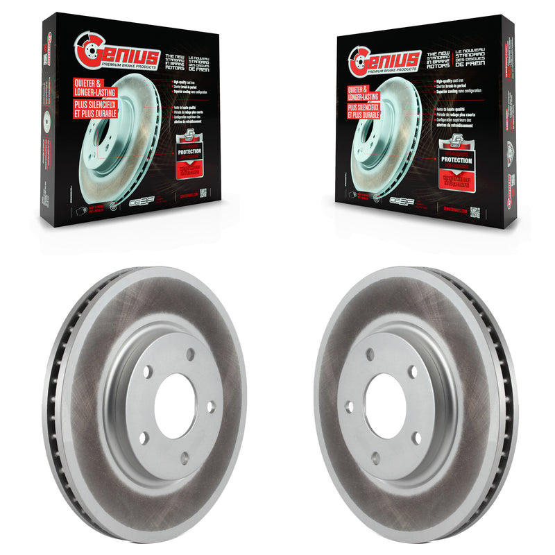 Genius KG-100200 Disc Brake Rotor for 2002-2017 Nissan Quest, INFINITI M45, INFINITI Q45 - Front