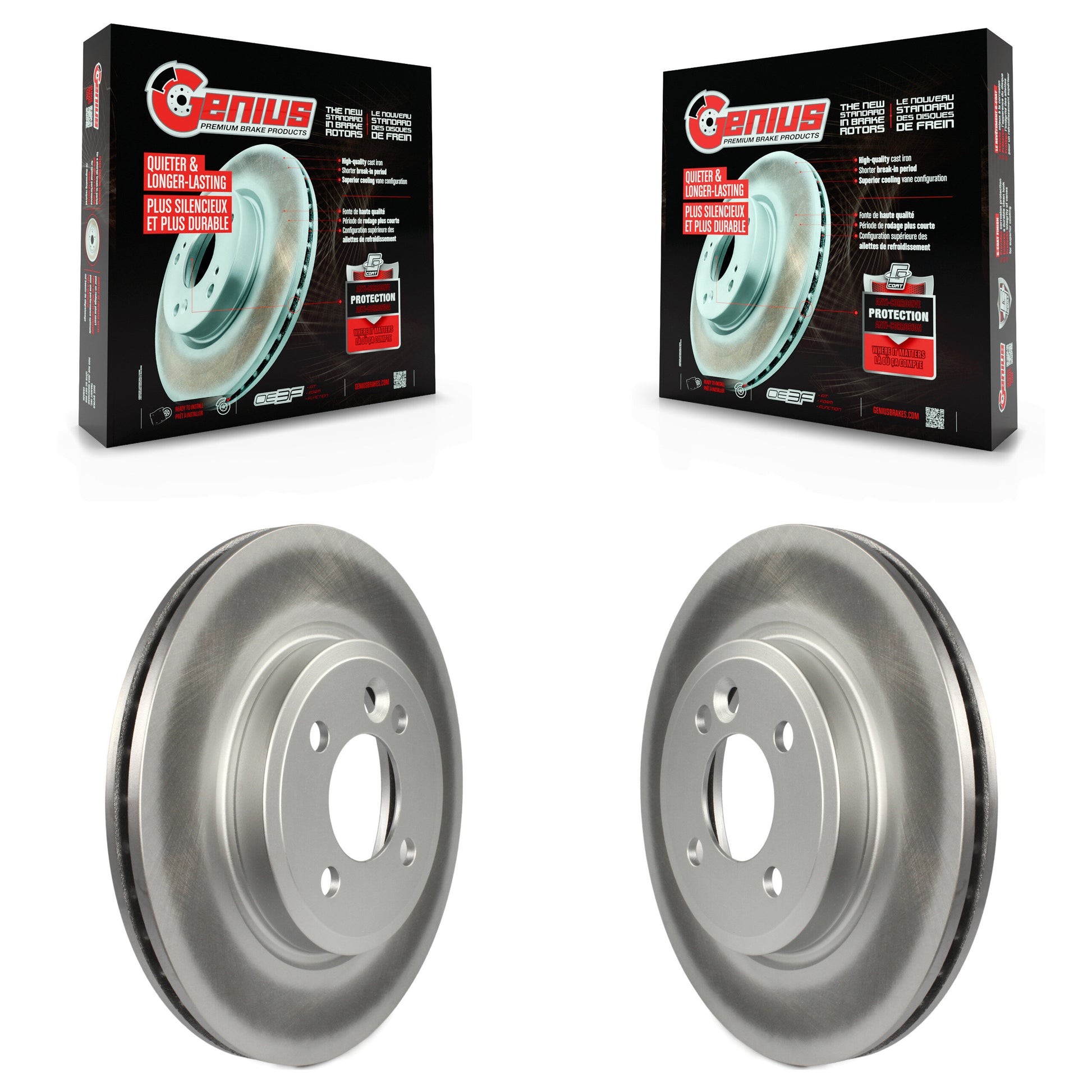 Genius KG-100202 Disc Brake Rotor for 2002-2006 Mini Cooper - Front