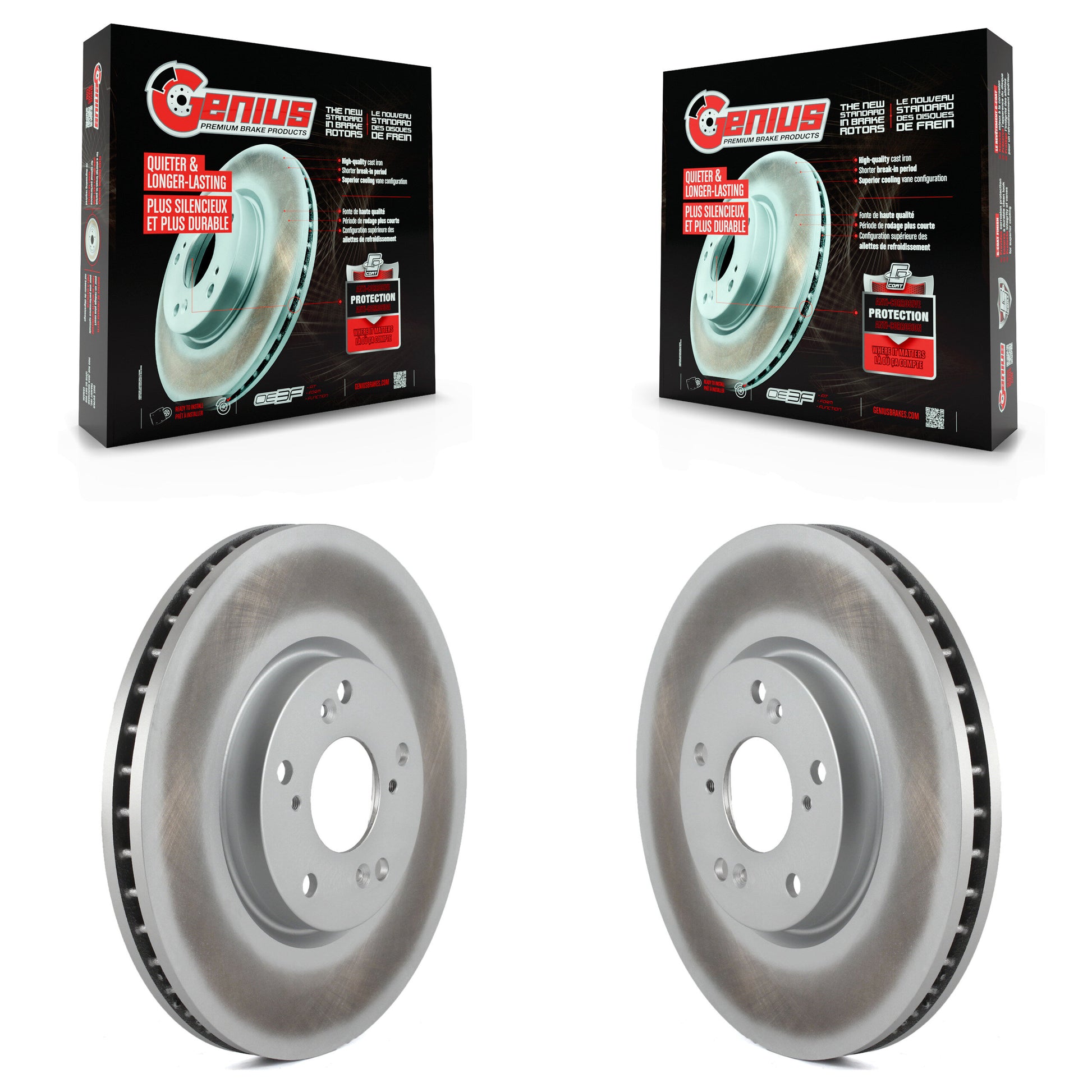 Genius KG-100208 Disc Brake Rotor for 2004-2005 Acura TL - Front