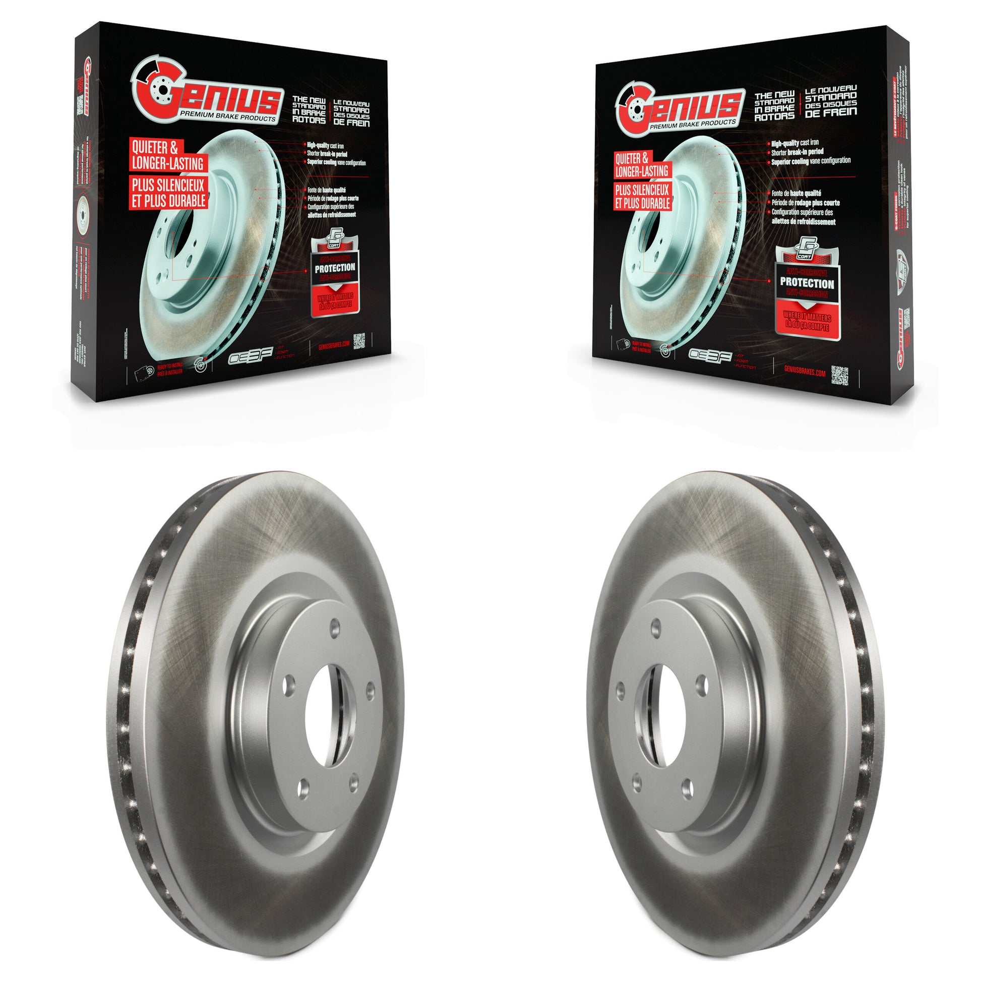 Genius KG-100209 Disc Brake Rotor for 2003-2005 INFINITI FX35, INFINITI FX45 and More - Front