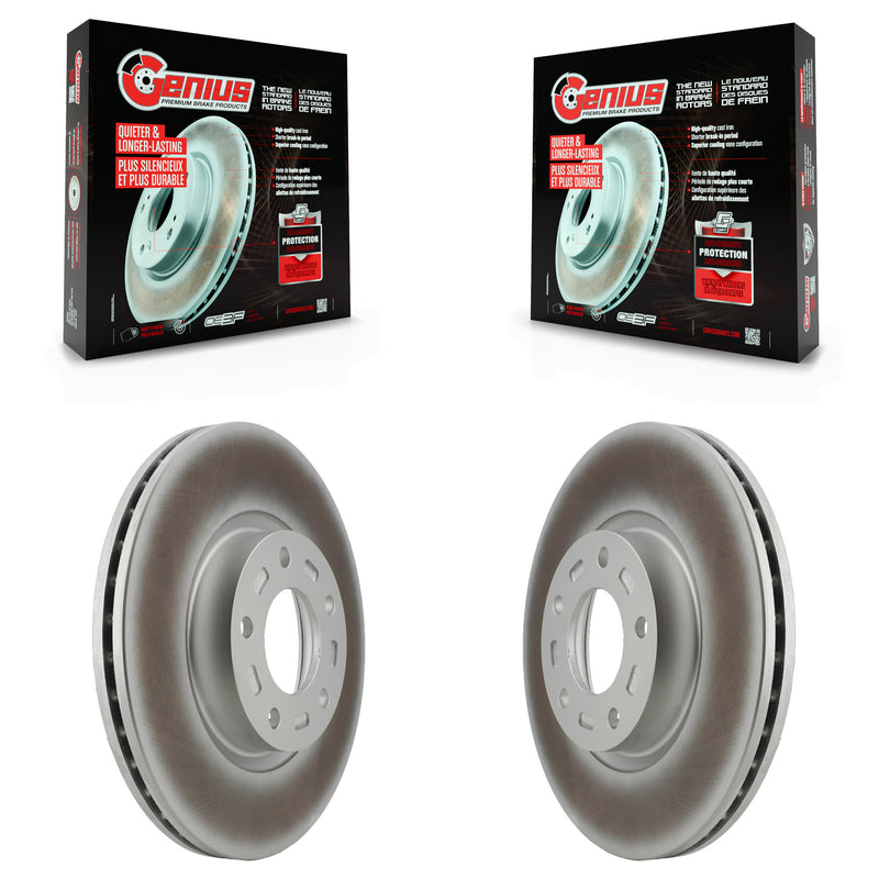 Genius KG-100214 Disc Brake Rotor for 2004-2017 Mazda 3 Sport, Mazda 5, Mazda 3 - Front
