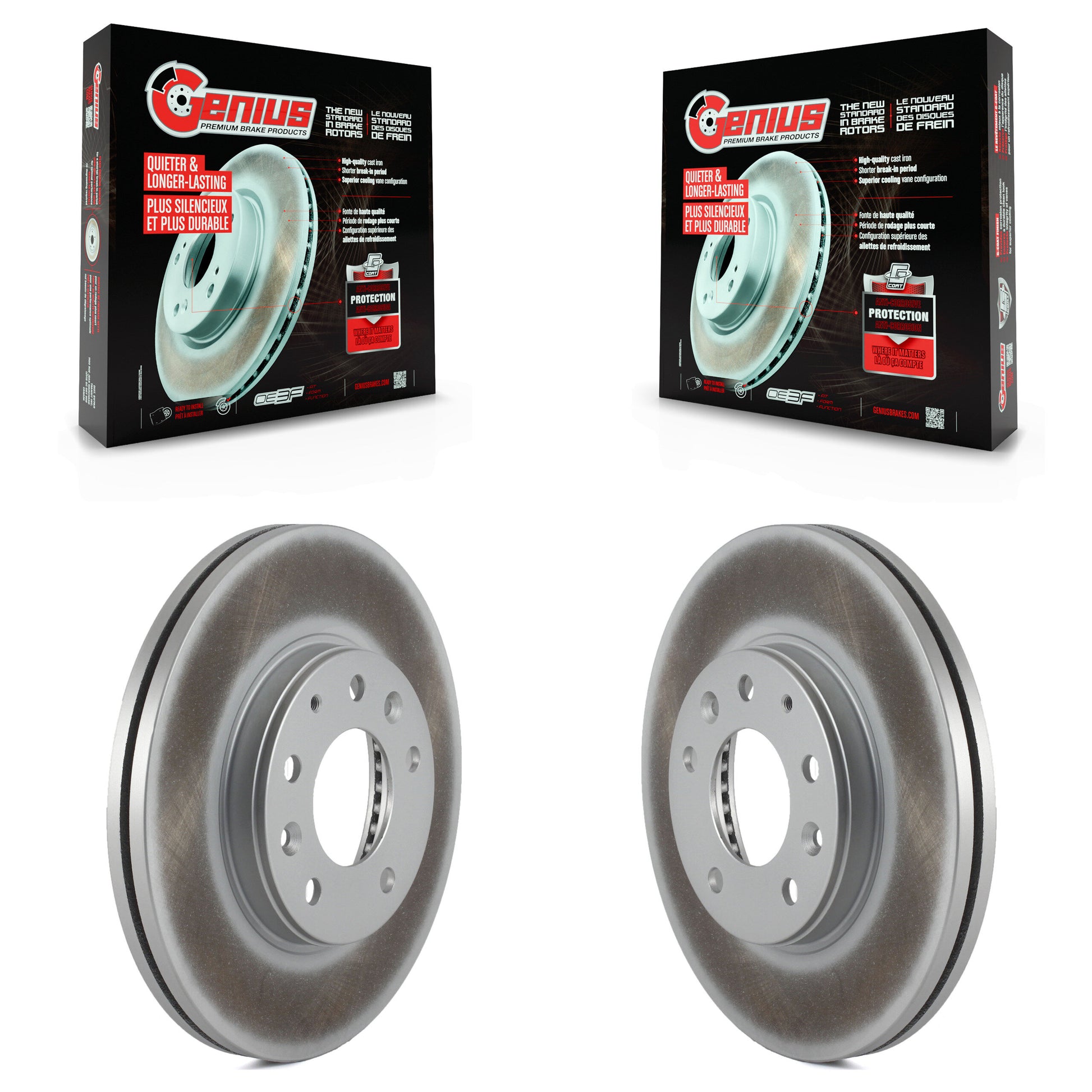 Genius KG-100215 Disc Brake Rotor for 2003-2005 Mazda 6 - Front