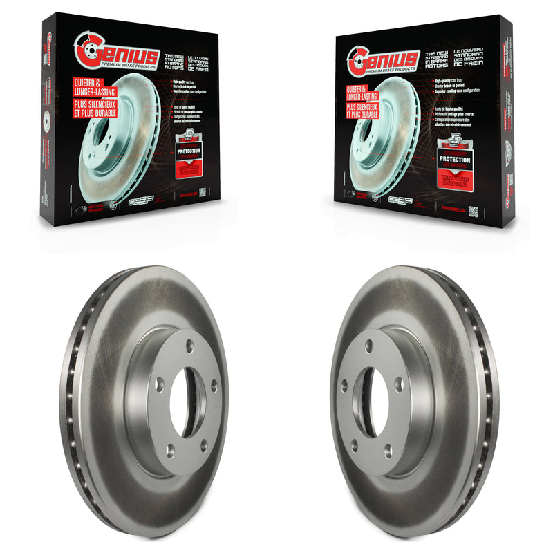 Genius KG-100219 Disc Brake Rotor for 2004-2013 Mazda 3 Sport, Mazda 3 - Front