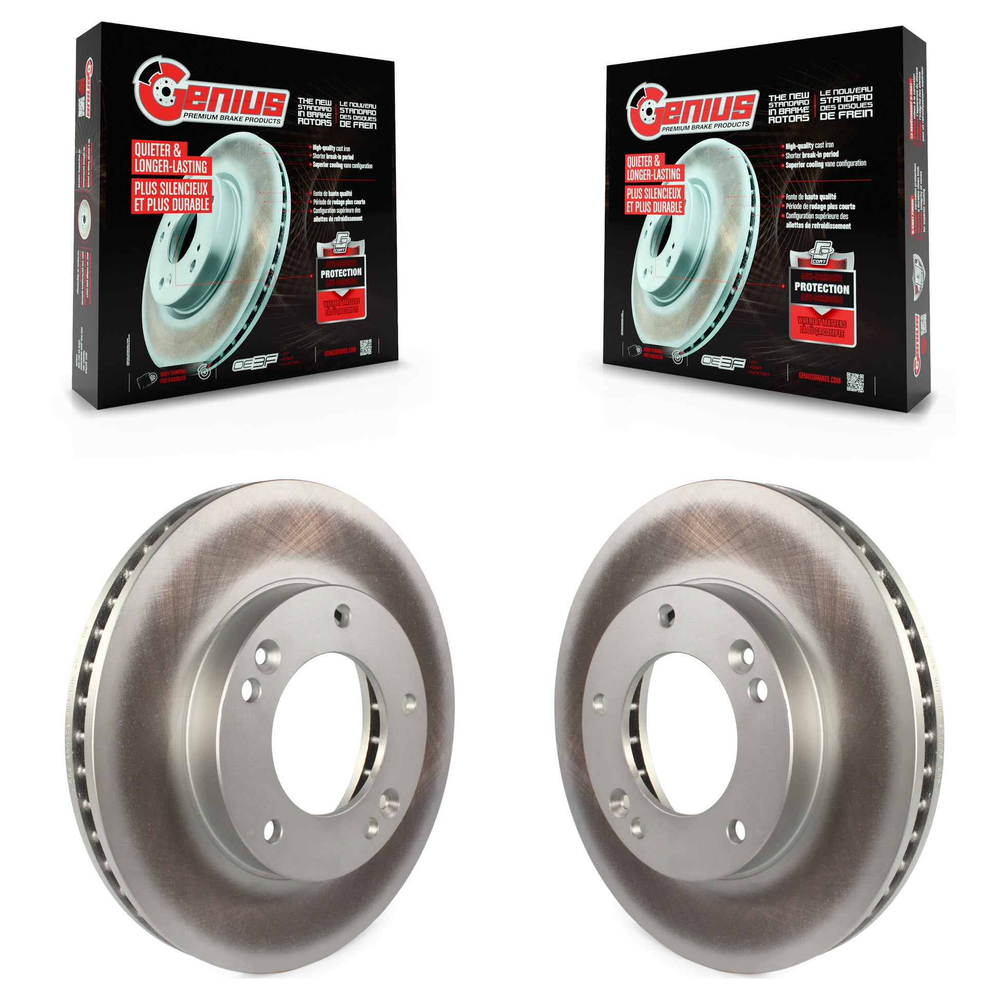 Genius KG-100225 Disc Brake Rotor for 2003-2006 Kia Sorento - Front
