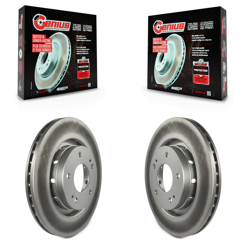 Genius KG-100232 Disc Brake Rotor for 2005-2022 Mitsubishi Outlander PHEV, Mitsubishi Lancer, Mitsubishi Outlander - Front