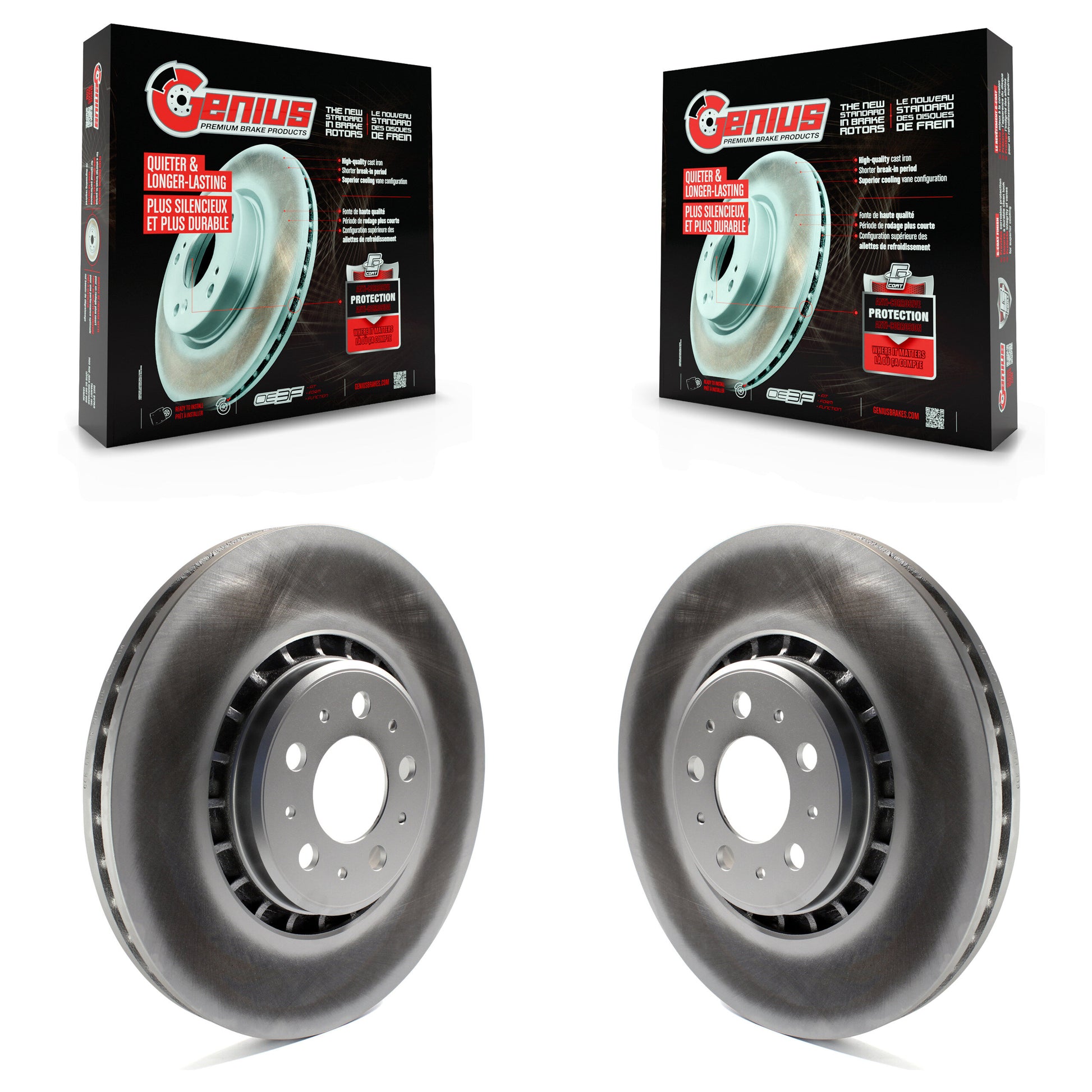 Genius KG-100245 Disc Brake Rotor for 2003-2014 Volvo XC90 - Front