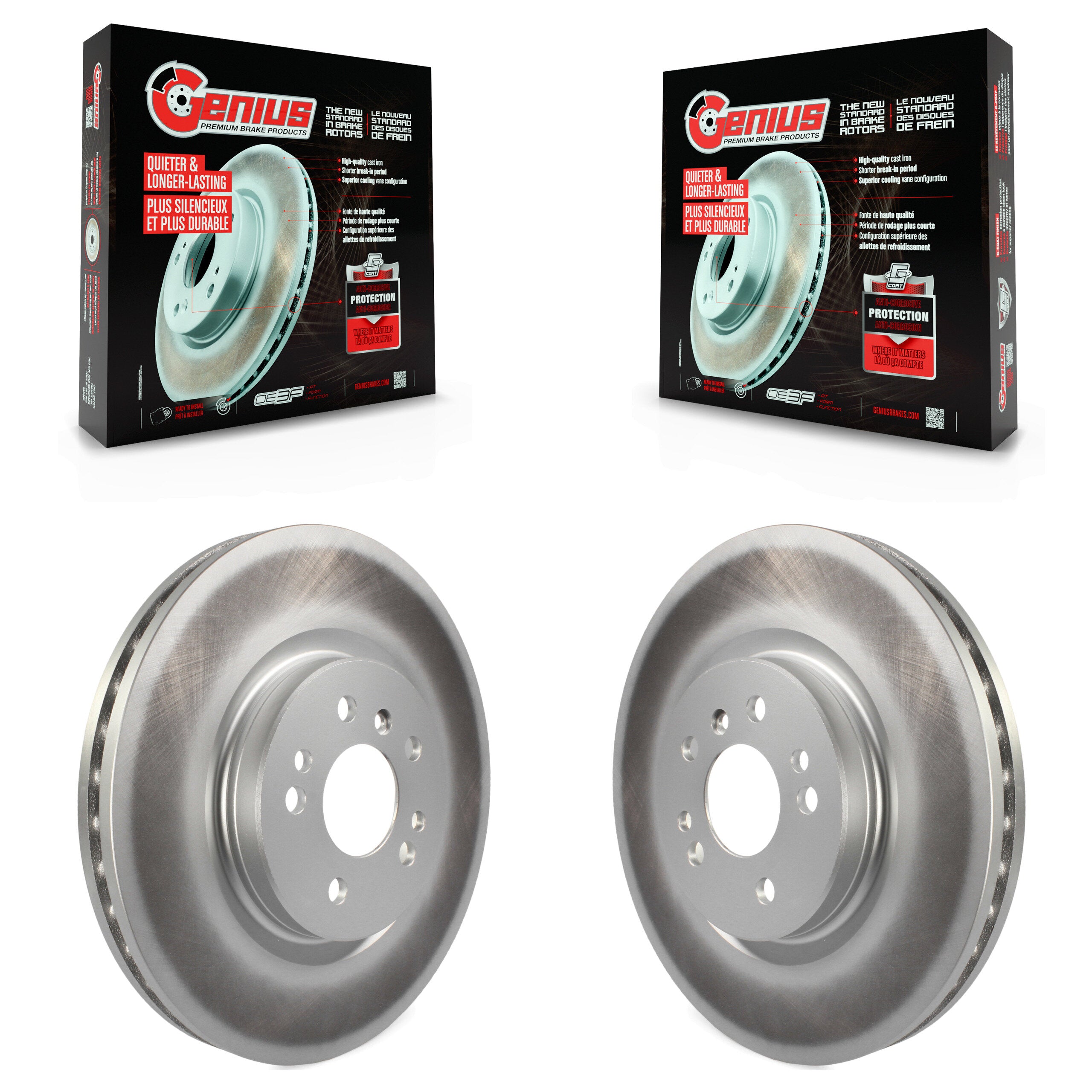 Genius KG-100248 Disc Brake Rotor for 2006-2012 Mercedes-Benz ML450, Mercedes-Benz R350 and More - Front