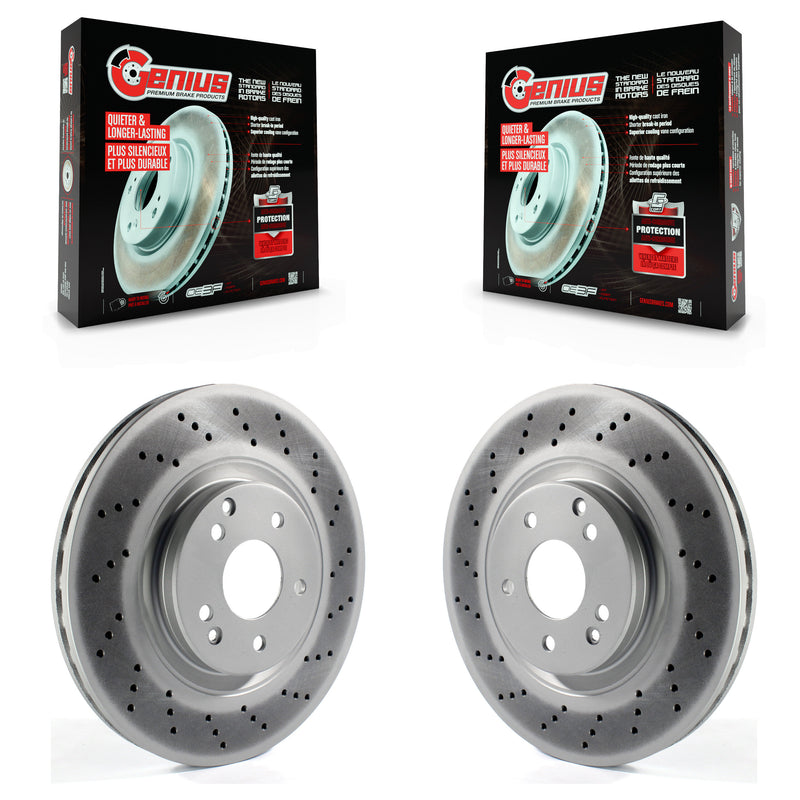 Genius KG-100264 Disc Brake Rotor for 2003-2011 Mercedes-Benz SLK300, Mercedes-Benz CLK350 and More - Front