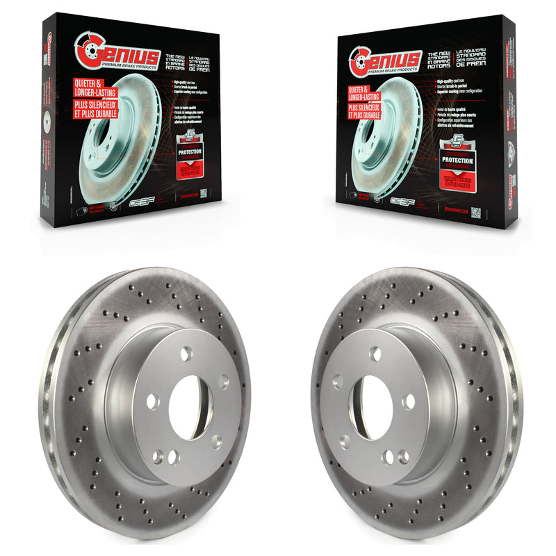 Genius KG-100319 Disc Brake Rotor for 2008-2015 Mercedes-Benz C250, Mercedes-Benz C230, Mercedes-Benz C300 - Front