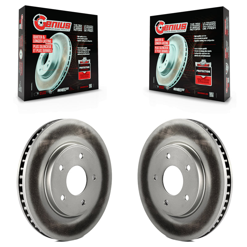 Genius KG-100327 Disc Brake Rotor for 2011-2025 Nissan LEAF, Chevrolet City Express, Nissan NV200 - Front