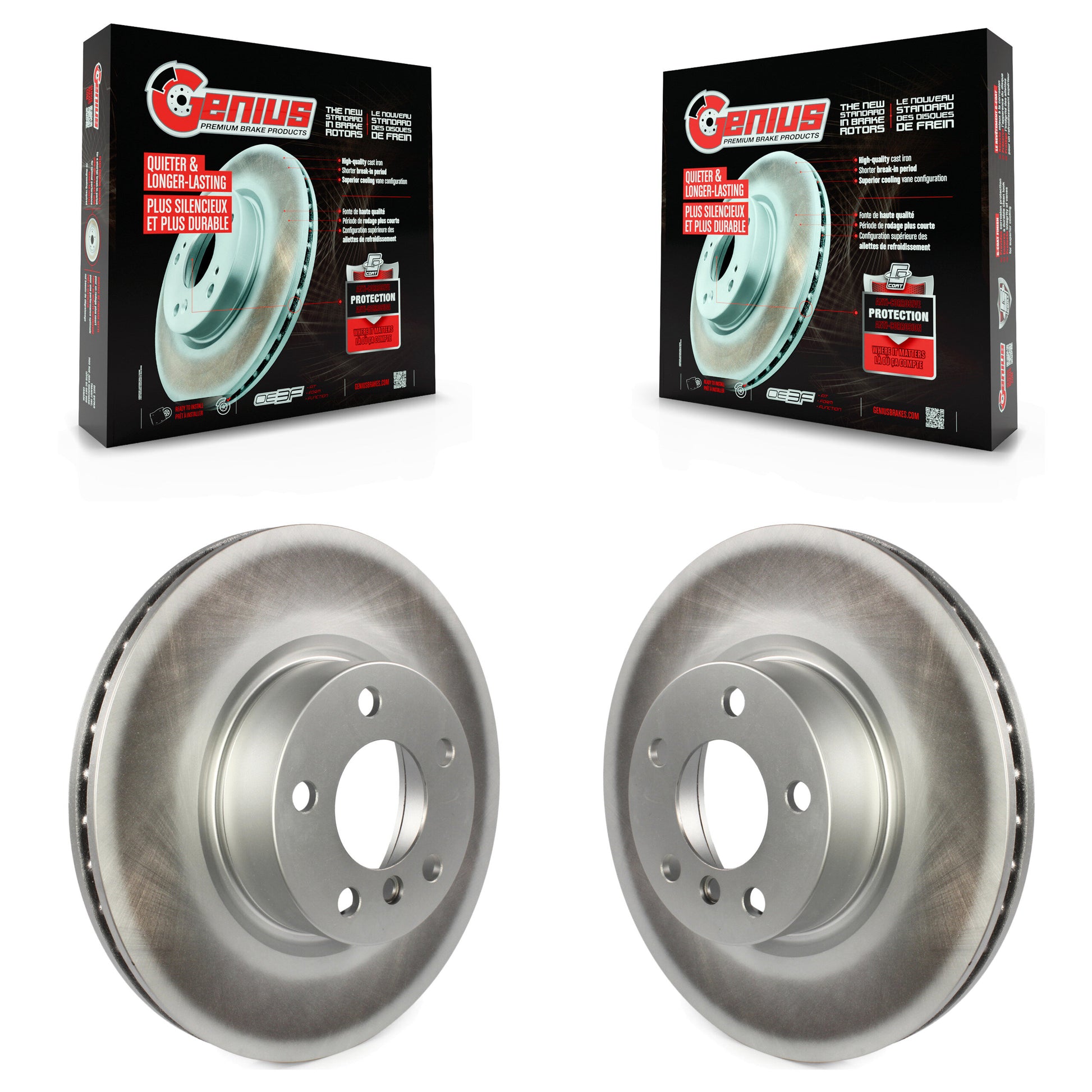 Genius KG-100331 Disc Brake Rotor for 2011-2018 BMW X4, BMW X3 - Front