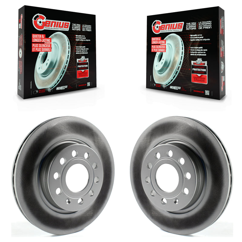 Genius KG-100333 Disc Brake Rotor for 2011-2015 Volkswagen GTI, Audi A3 Quattro, Volkswagen Jetta - Front