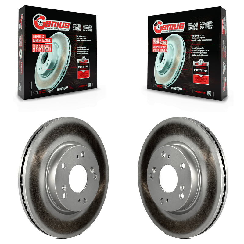 Genius KG-100344 Disc Brake Rotor for 2012-2015 Acura ILX, Honda Civic - Front