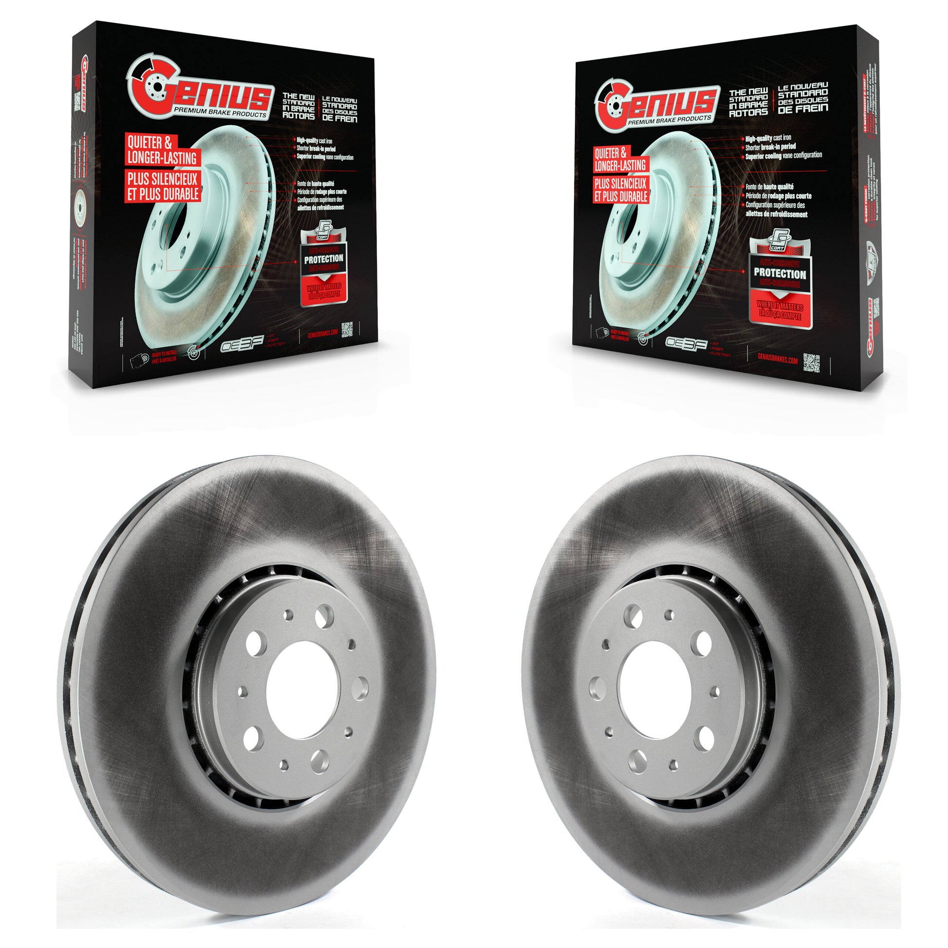 Genius KG-100351 Disc Brake Rotor for 2003-2014 Volvo XC90 - Front