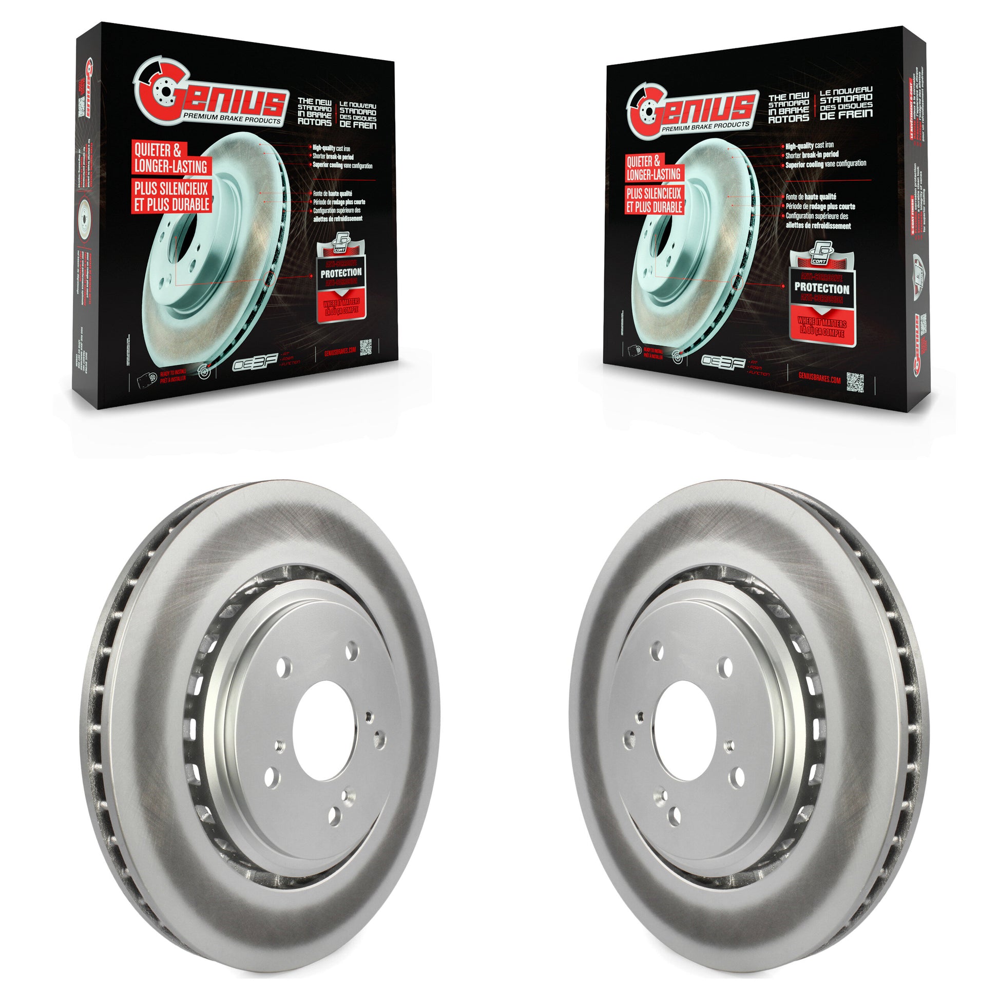 Genius KG-100354 Disc Brake Rotor for 2014-2020 Acura TLX, Acura MDX - Front