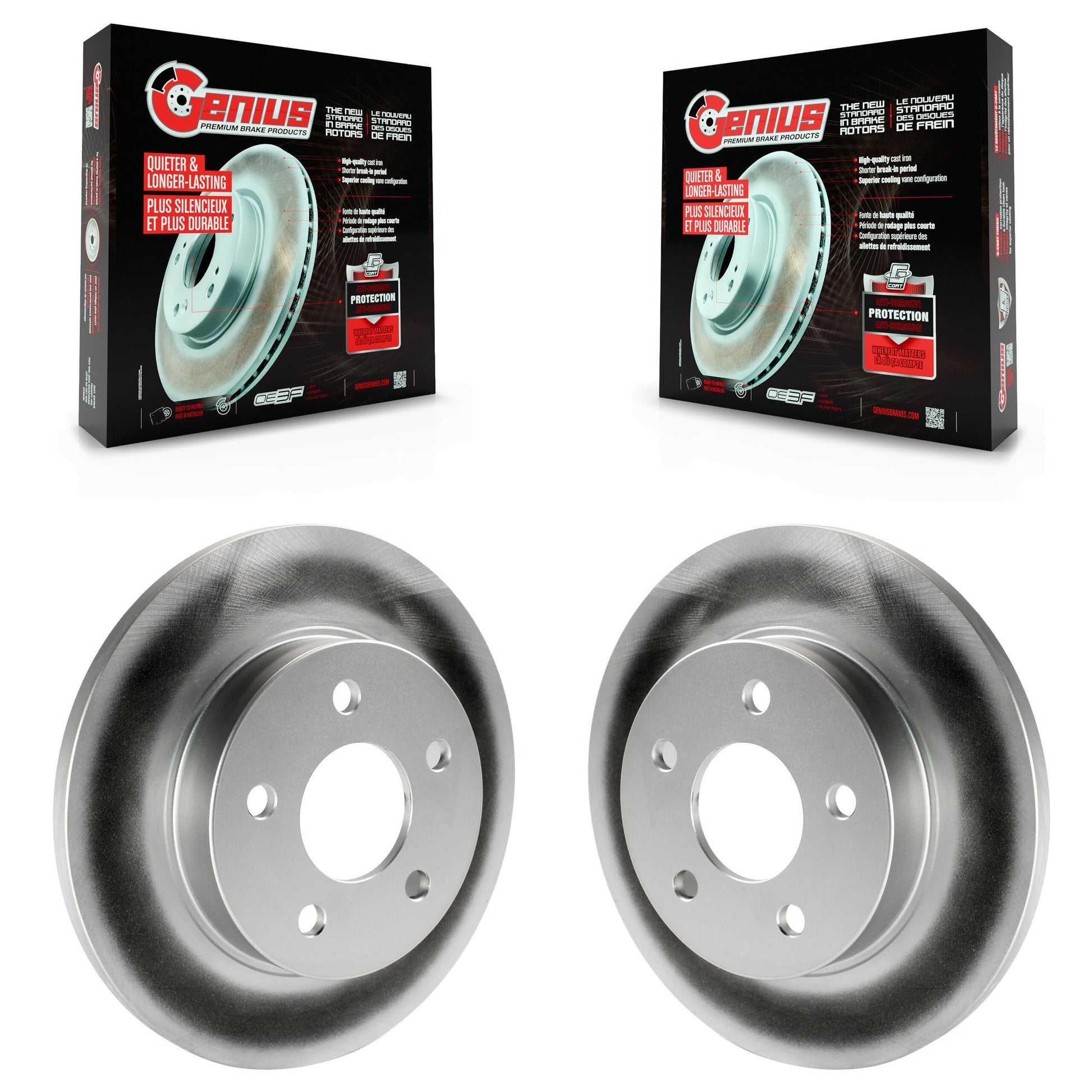 Genius KG-100392 Disc Brake Rotor for 2004-2012 Chevrolet HHR, Chevrolet Cobalt and More - Rear