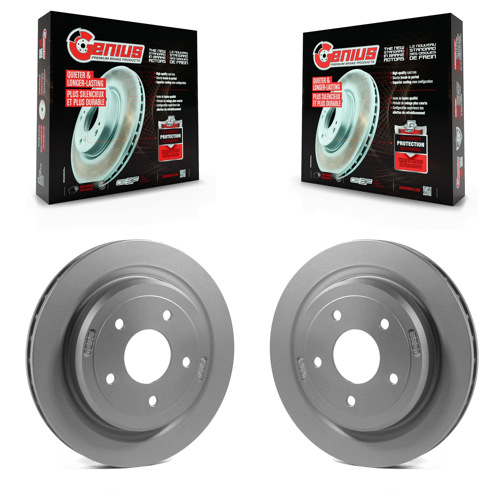 Genius KG-100393 Disc Brake Rotor for 2004-2013 Cadillac XLR, Chevrolet Corvette - Rear