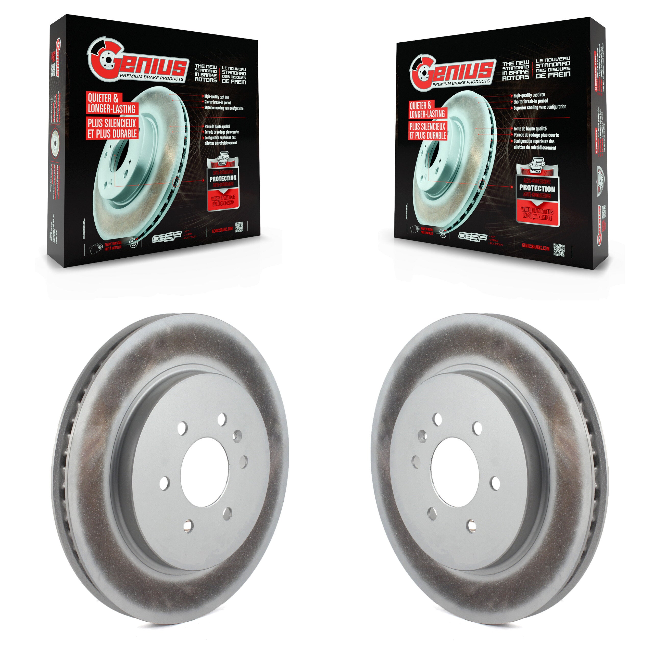 Genius KG-100394 Disc Brake Rotor for 2004-2009 Cadillac SRX - Rear