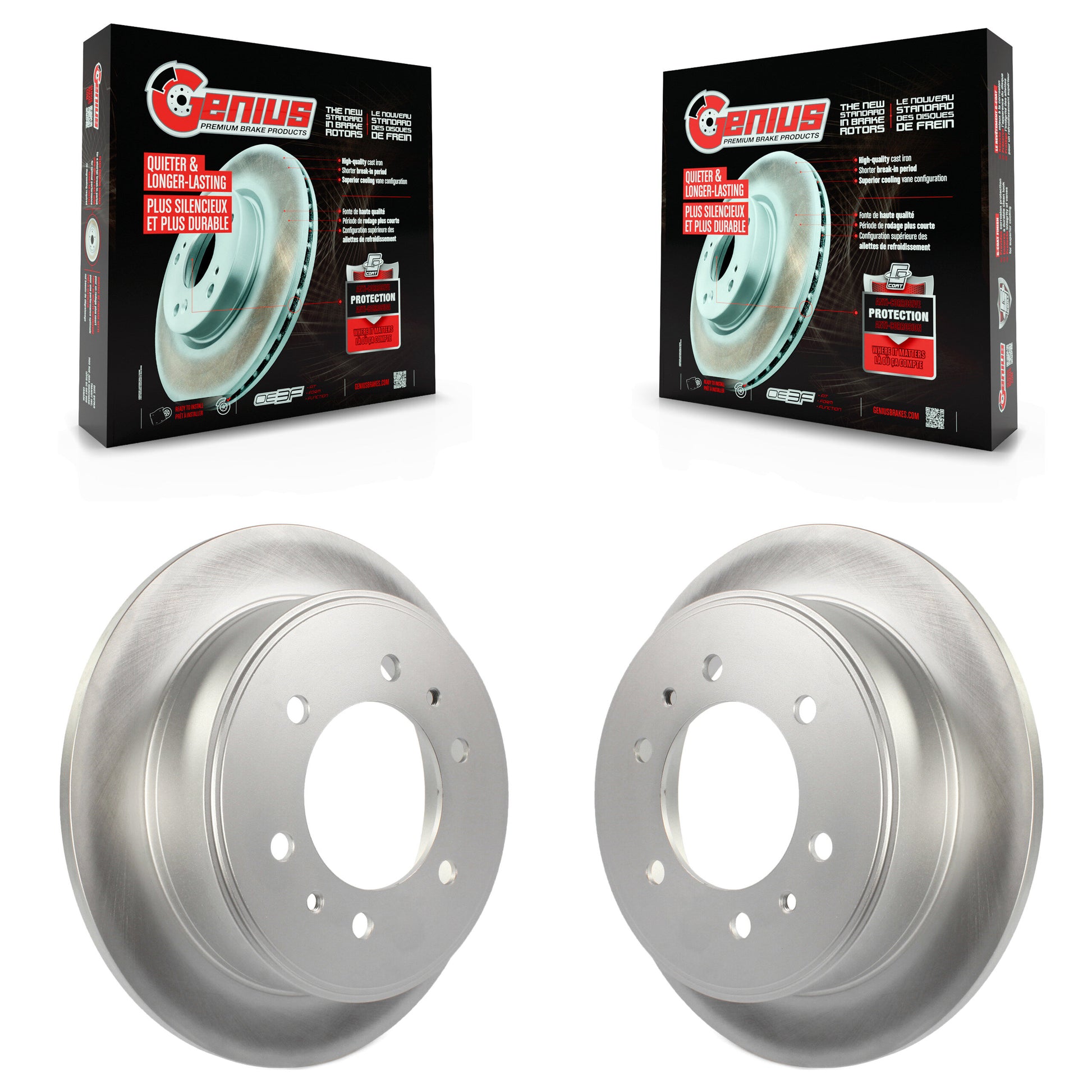 Genius KG-100396 Disc Brake Rotor for 2006-2010 Hummer H3T, Hummer H3 - Rear