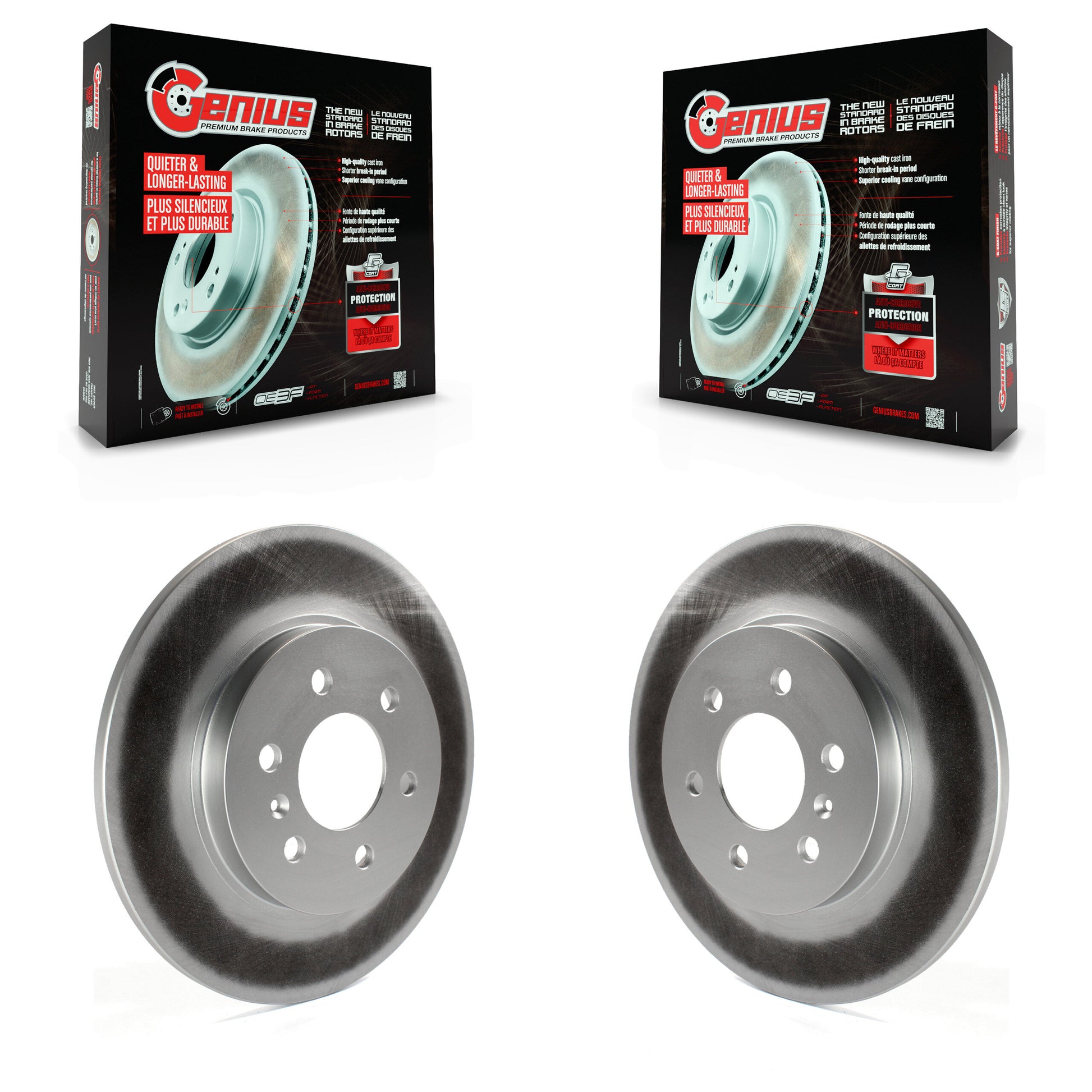 Genius KG-100397 Disc Brake Rotor for 2006-2009 Buick Terraza, Chevrolet Uplander and More - Rear