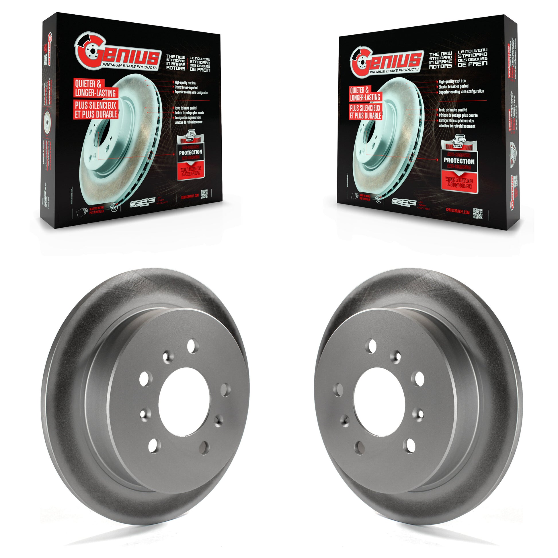 Genius KG-100400 Disc Brake Rotor for 1997-2010 Chevrolet Impala, Buick Allure and More - Rear