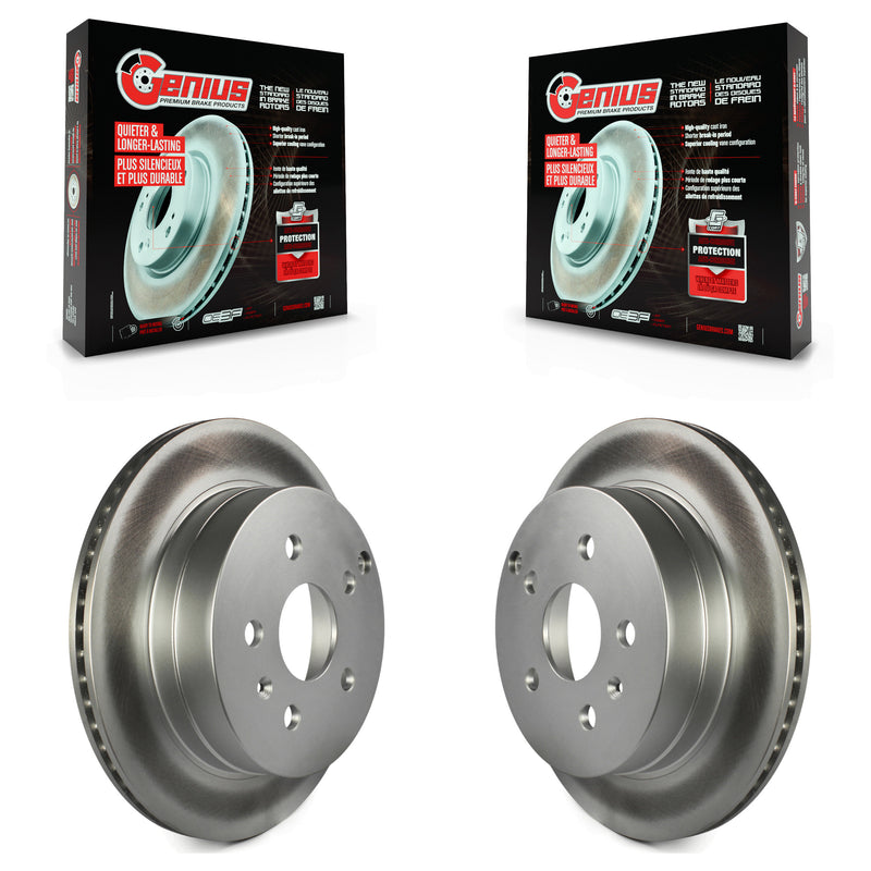 Genius KG-100412 Disc Brake Rotor for 2010-2017 Chevrolet Equinox, GMC Terrain - Rear