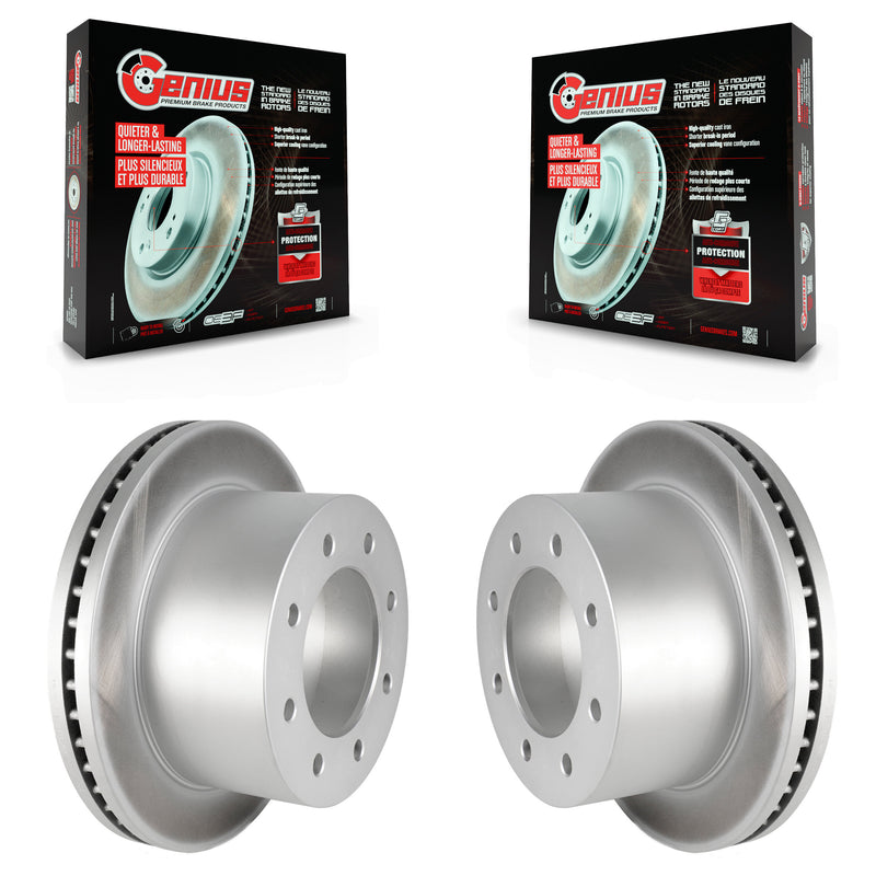 Genius KG-100417 Disc Brake Rotor for 2011-2019 Chevrolet Silverado 3500 HD, GMC Sierra 3500 HD - Rear