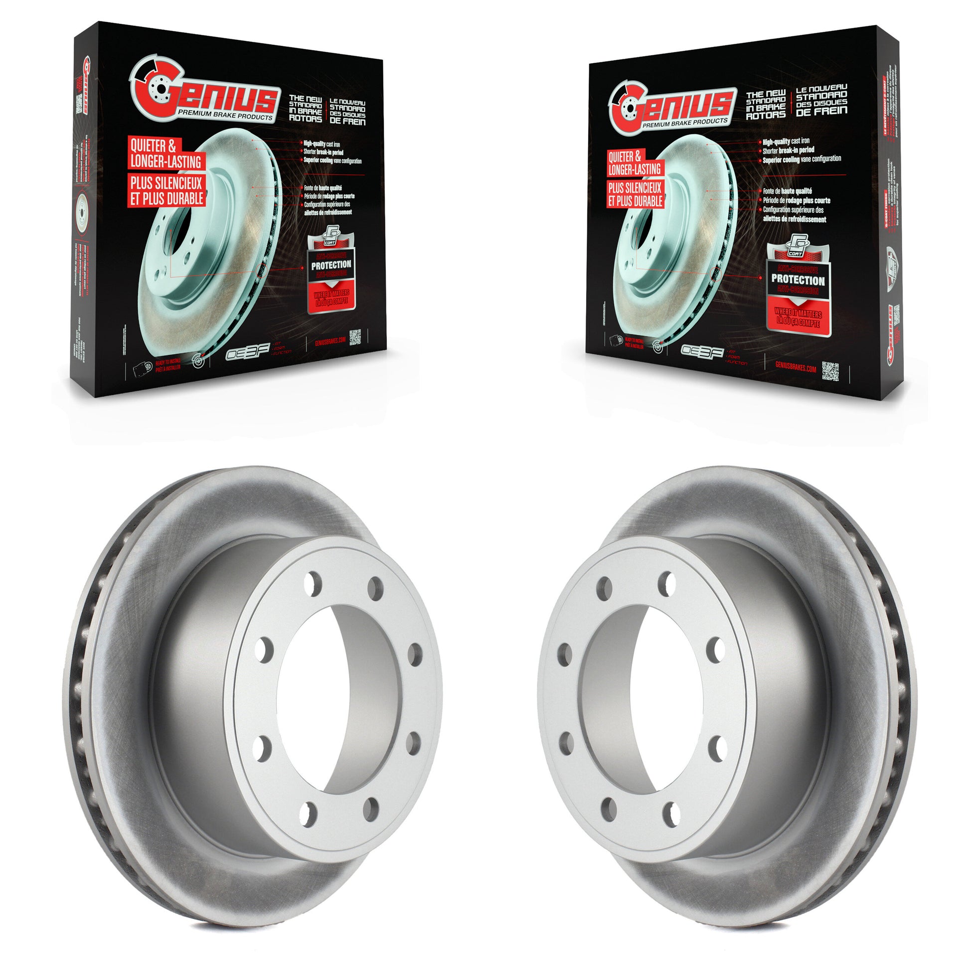Genius KG-100427 Disc Brake Rotor for 1996-2007 Ford E-150, Ford E-350 Econoline and More - Rear
