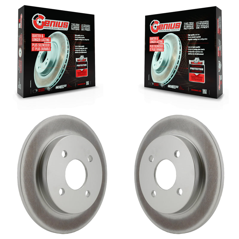 Genius KG-100431 Disc Brake Rotor for 2000-2019 Ford Fiesta, Ford Focus - Rear