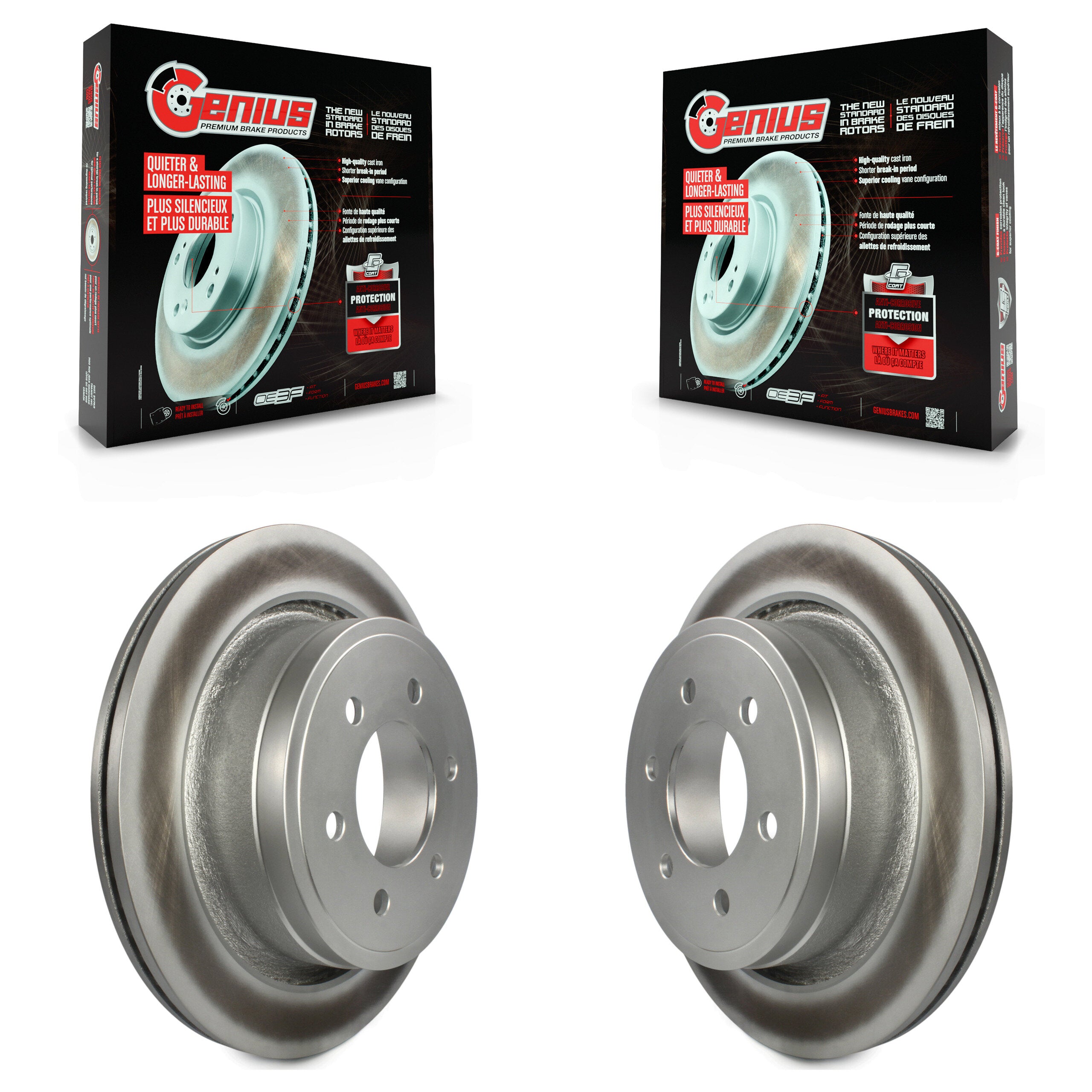 Genius KG-100450 Disc Brake Rotor for 2012-2020 Ford F-150 - Rear
