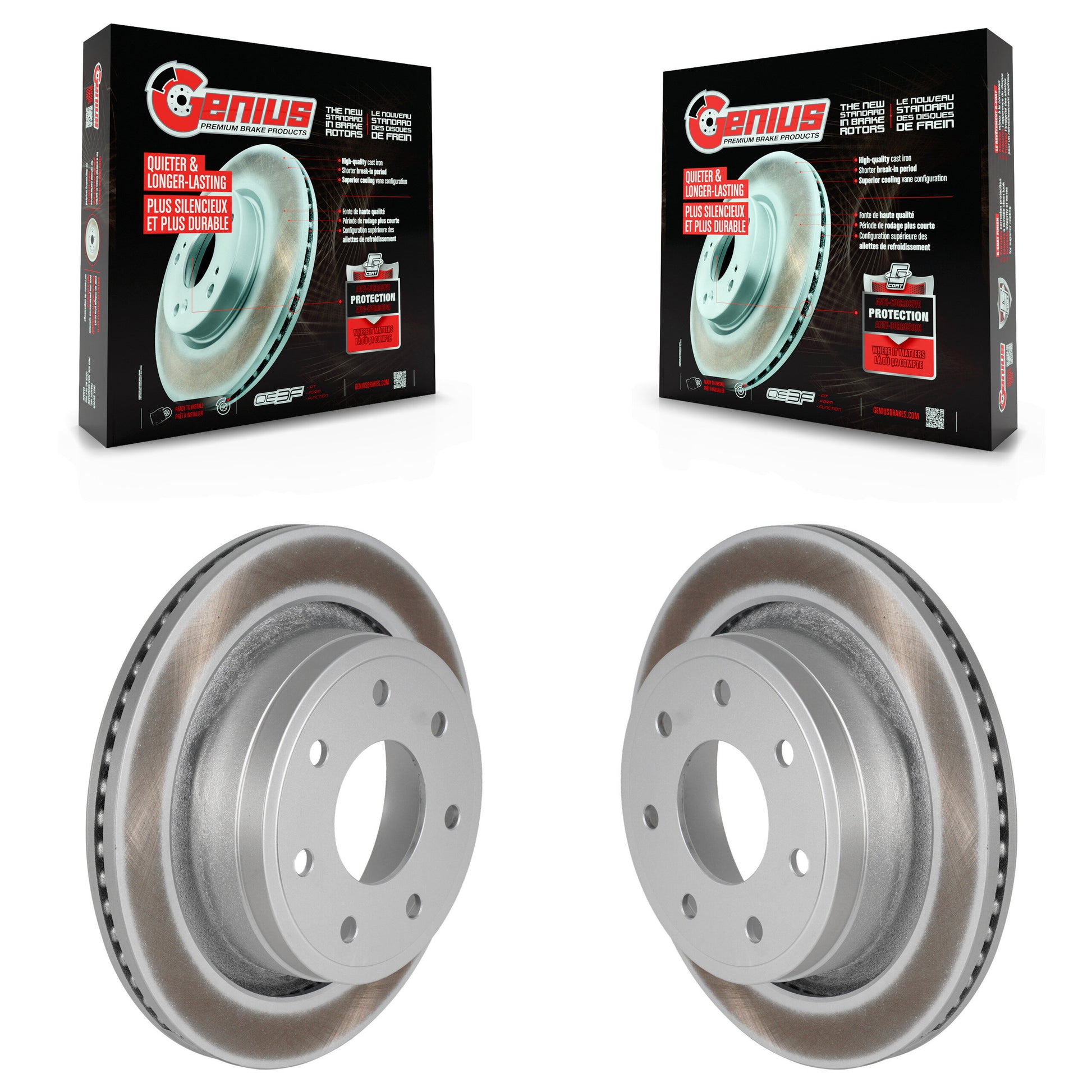 Genius KG-100451 Disc Brake Rotor for 2012-2014 Ford F-150 - Rear