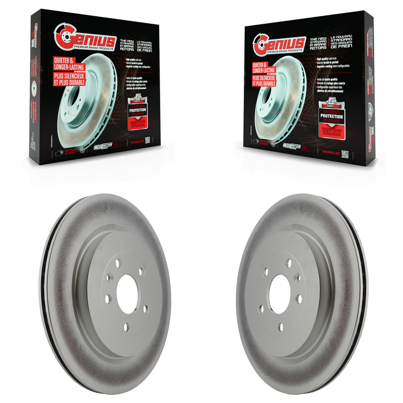 Genius KG-100452 Disc Brake Rotor for 2012-2019 Lincoln MKT, Ford Special Service Police Sedan and More - Rear