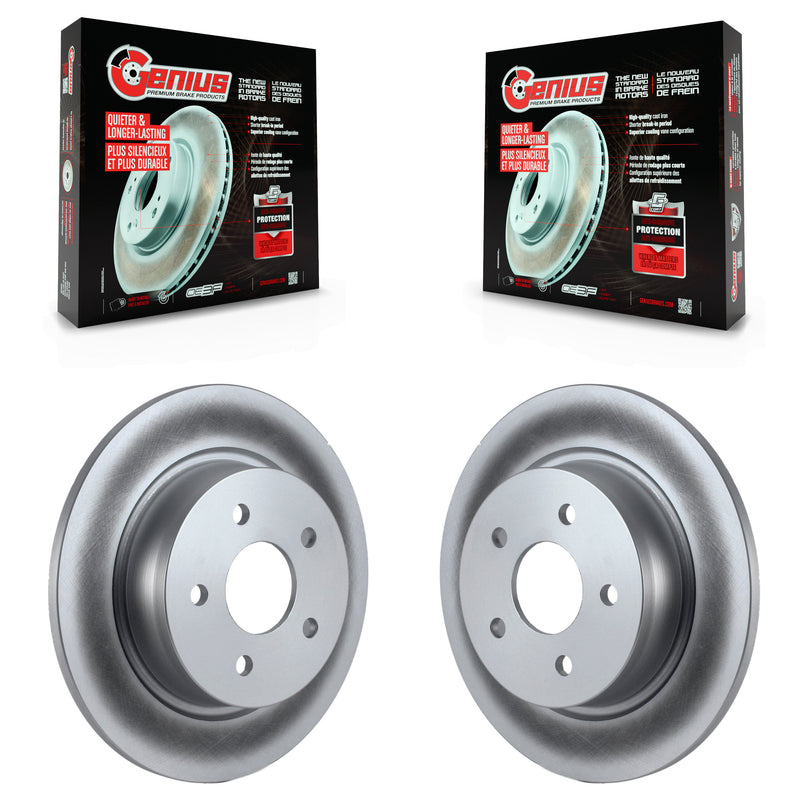 Genius KG-100453 Disc Brake Rotor for 2013-2018 Ford Transit Connect, Ford C-Max, Ford Escape - Rear