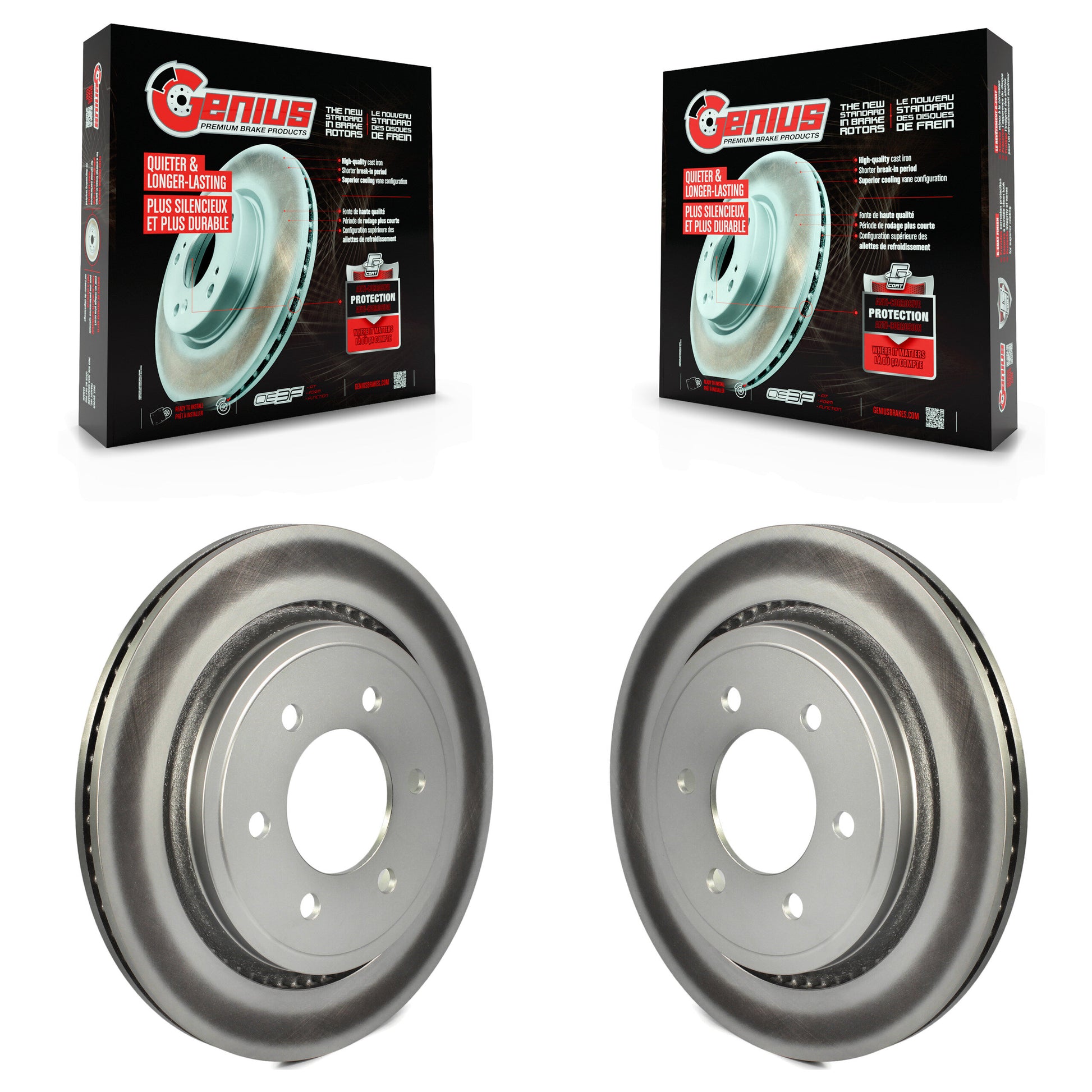 Genius KG-100460 Disc Brake Rotor for 2015-2017 Ford F-150 - Rear