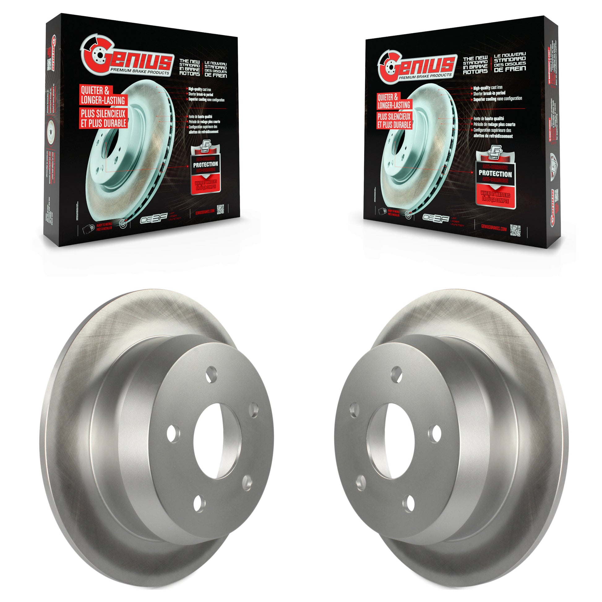 Genius KG-100465 Disc Brake Rotor for 1999-2004 Jeep Grand Cherokee - Rear